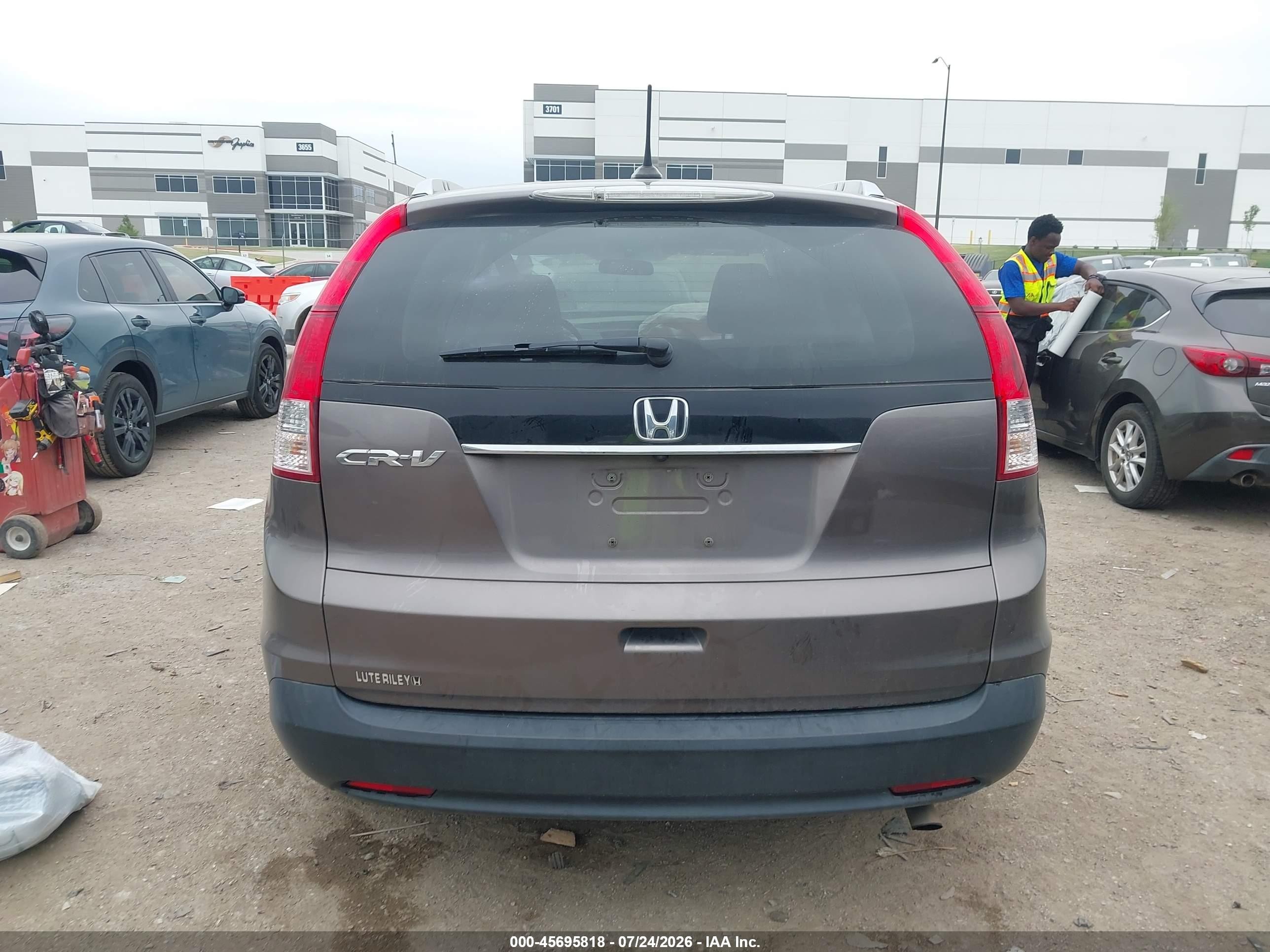 2012 Honda Cr-v Ex-l Gray vin: 5J6RM3H76CL000810