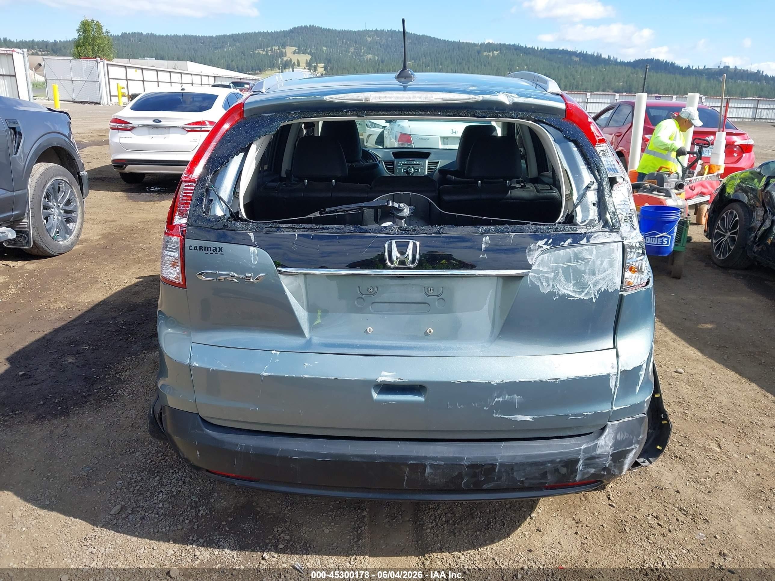 2012 Honda Cr-v Ex-l Зеленый vin: 5J6RM3H76CL007935