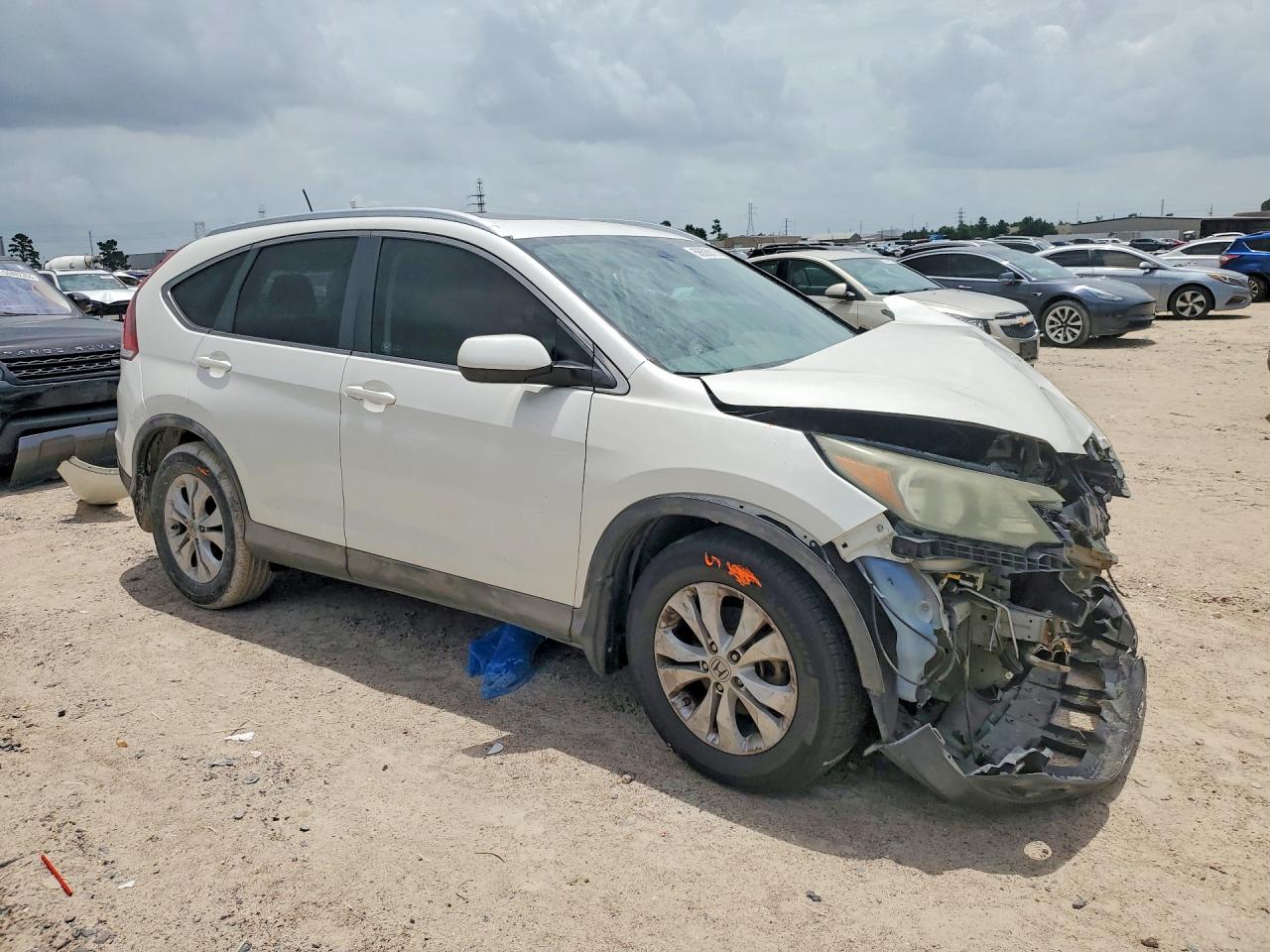 2012 Honda Cr-v Exl White vin: 5J6RM3H76CL019860