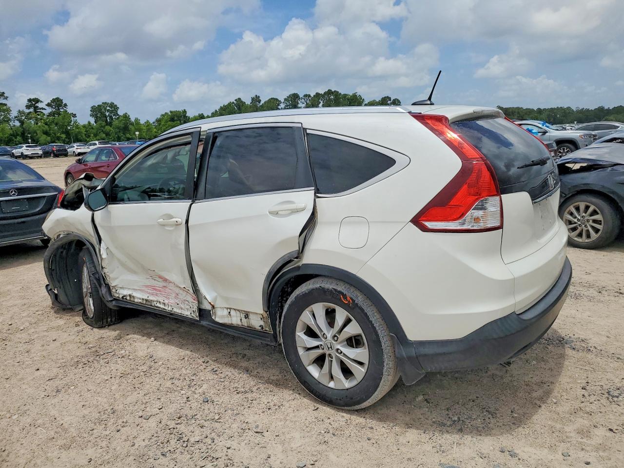 2012 Honda Cr-v Exl White vin: 5J6RM3H76CL019860