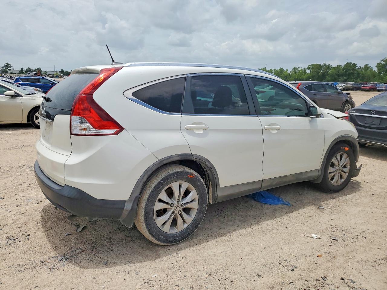 2012 Honda Cr-v Exl White vin: 5J6RM3H76CL019860