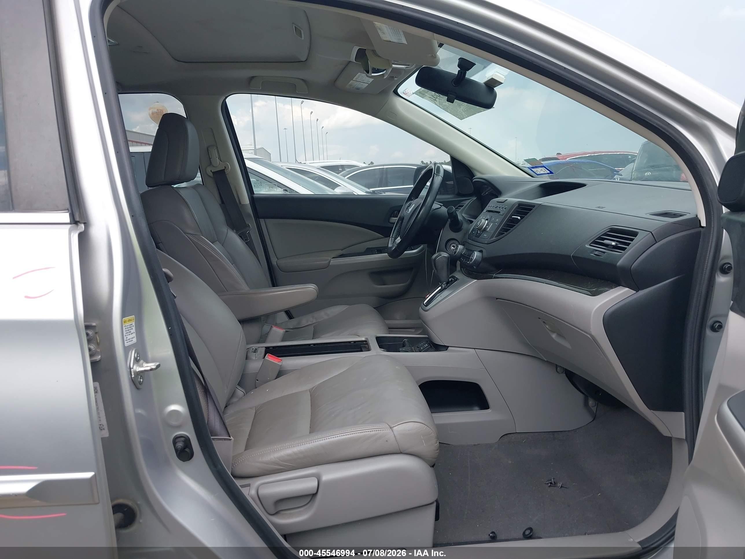 2012 Honda Cr-v Ex-l Silver vin: 5J6RM3H76CL021818