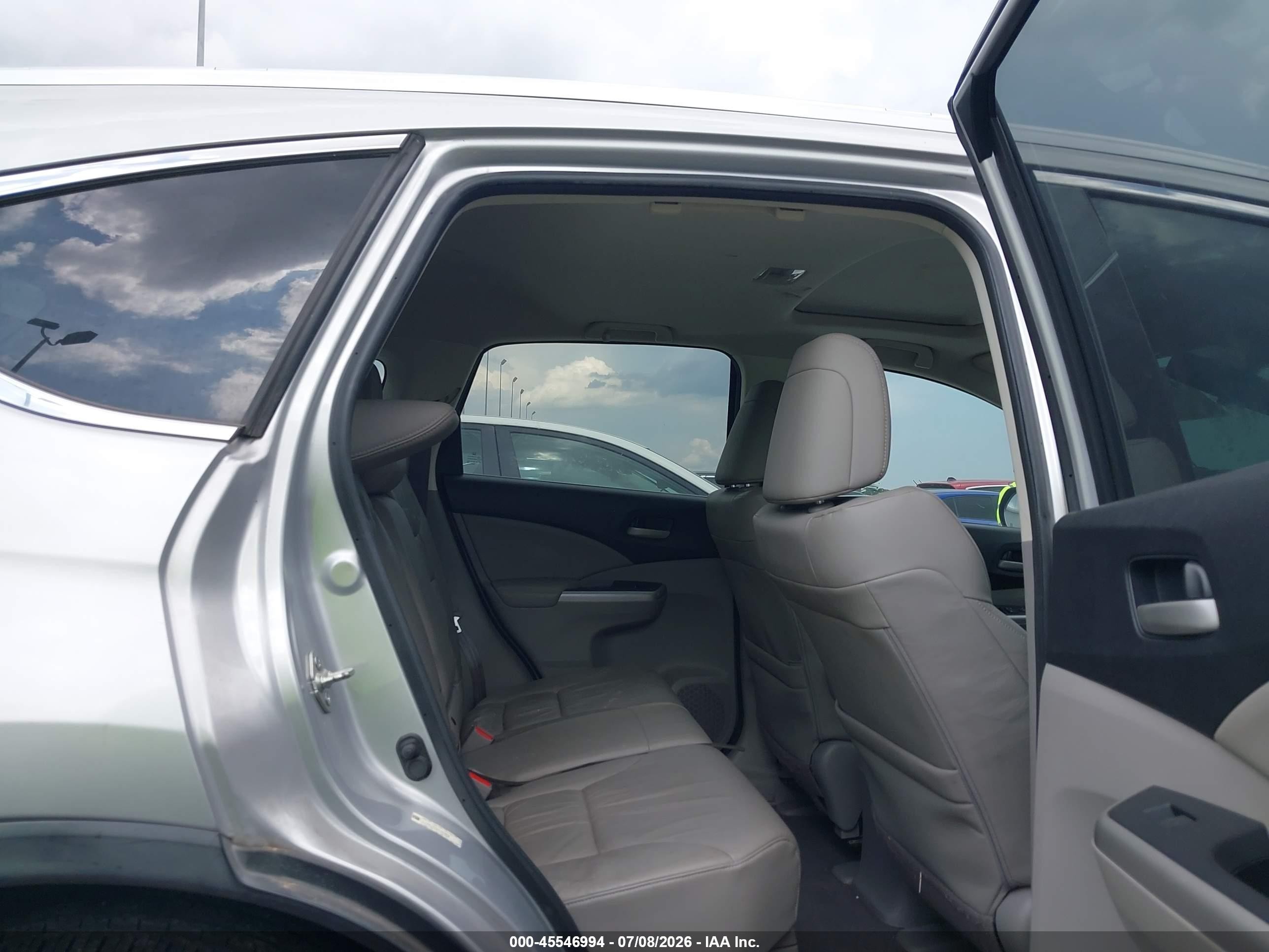 2012 Honda Cr-v Ex-l Silver vin: 5J6RM3H76CL021818