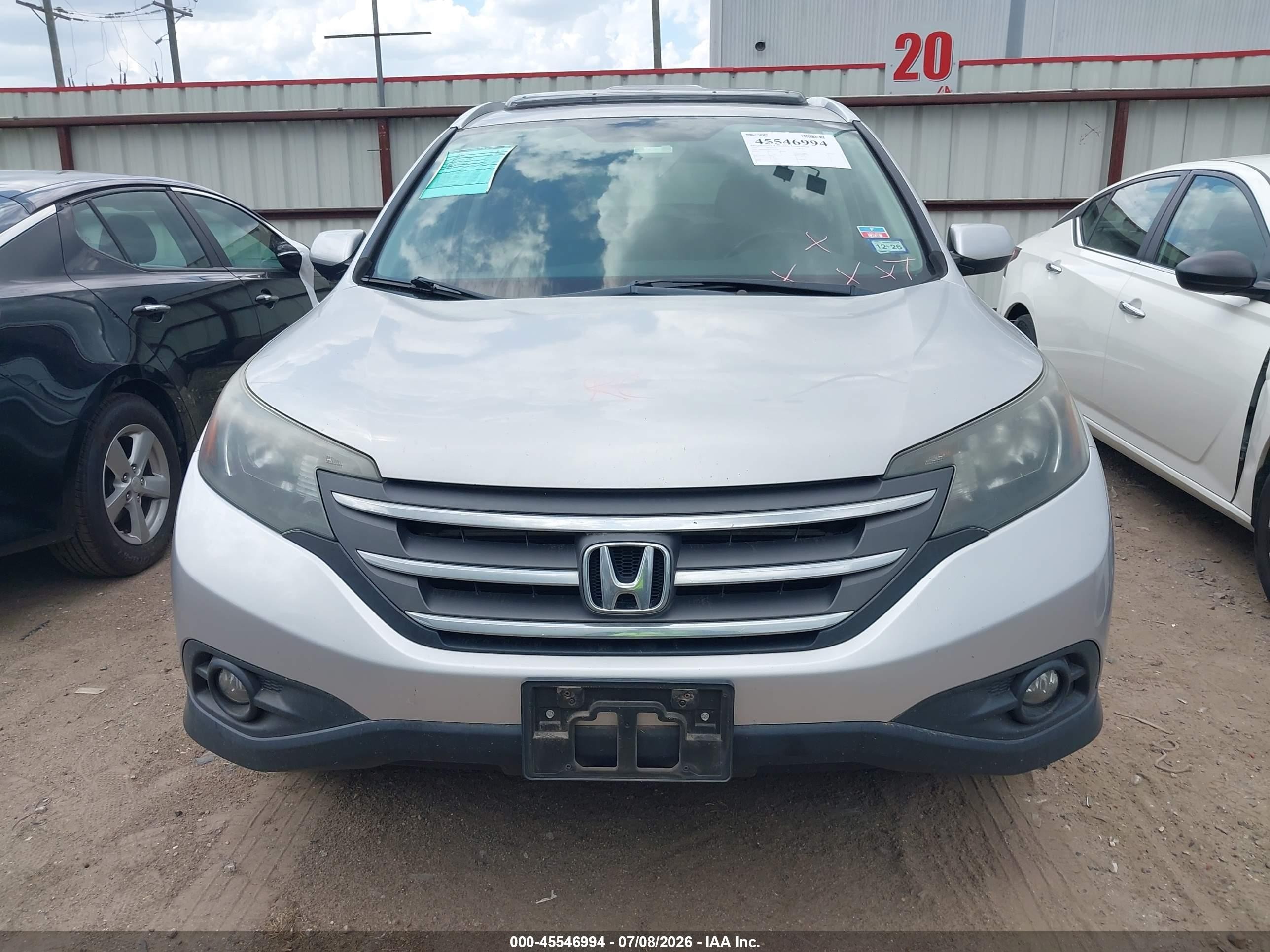 2012 Honda Cr-v Ex-l Silver vin: 5J6RM3H76CL021818