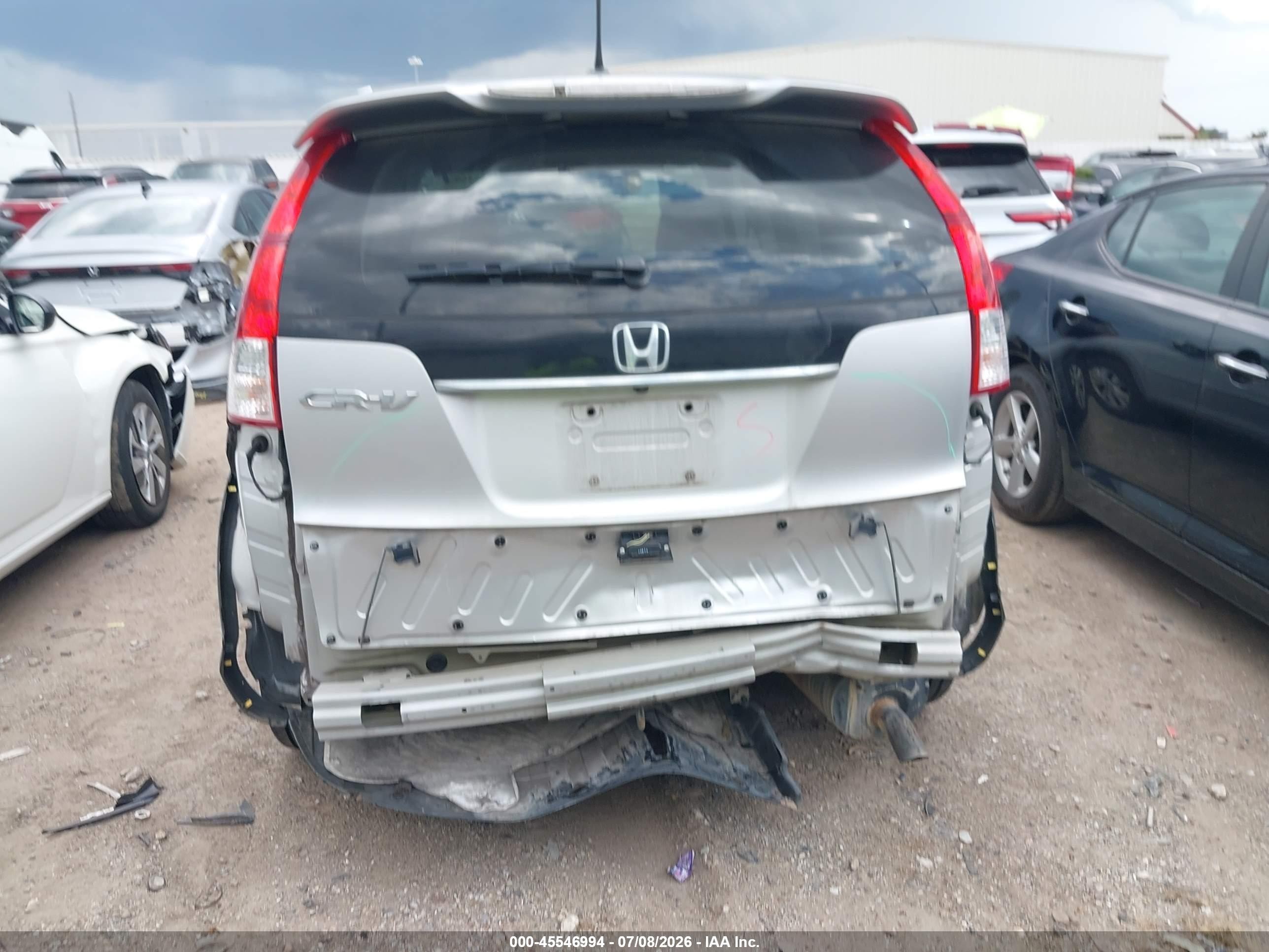 2012 Honda Cr-v Ex-l Silver vin: 5J6RM3H76CL021818