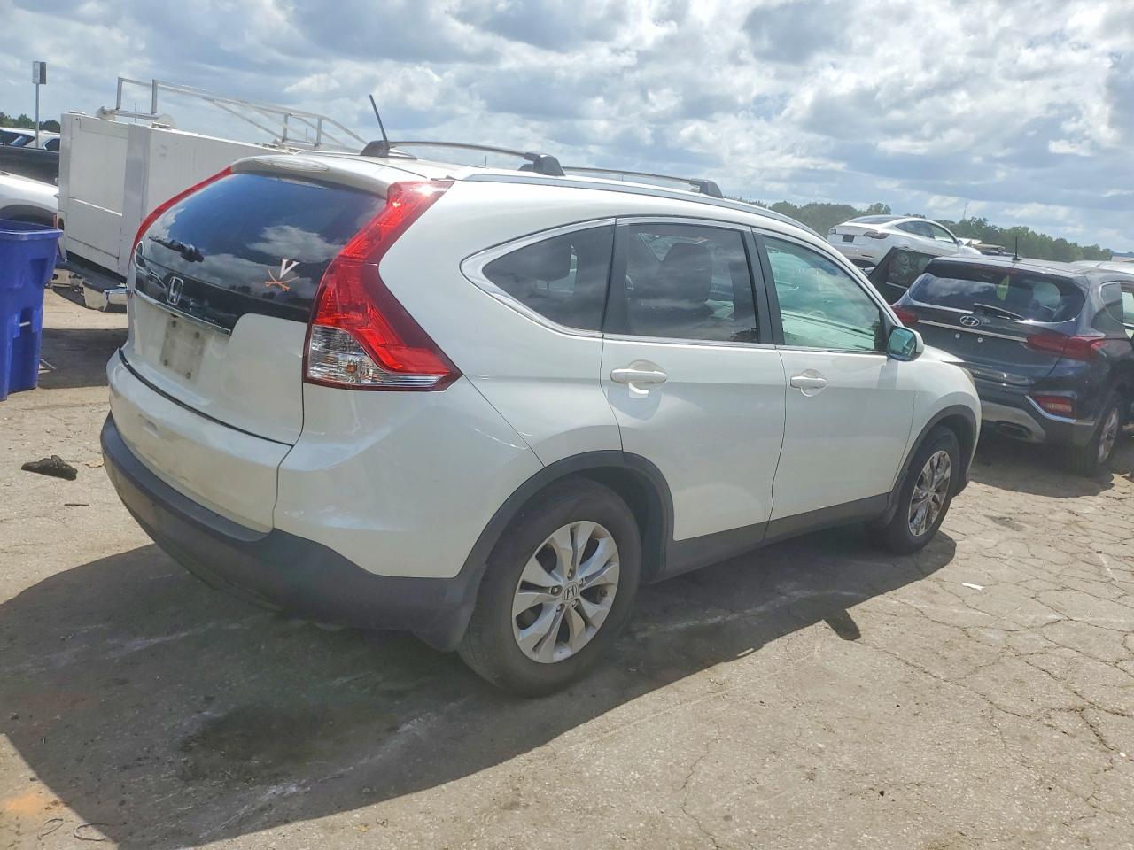 2012 Honda Cr-v Exl White vin: 5J6RM3H76CL033936