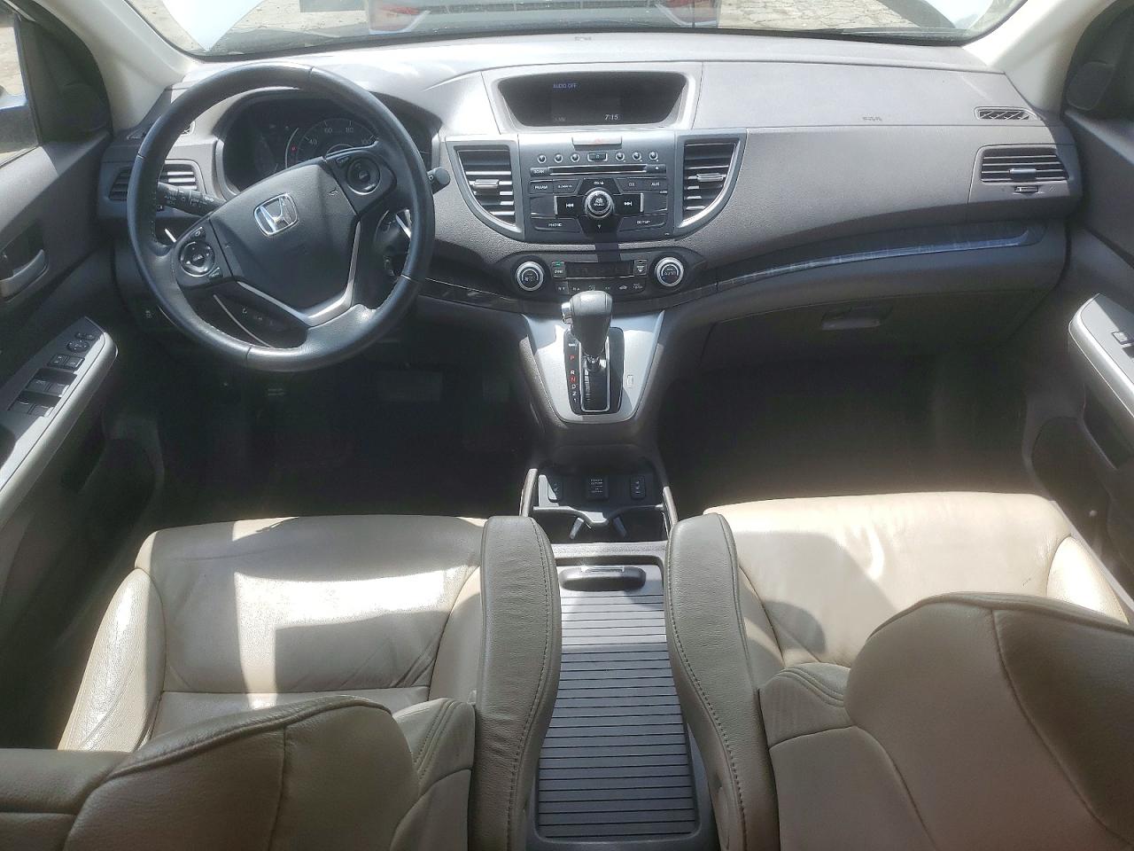 2012 Honda Cr-v Exl White vin: 5J6RM3H76CL033936