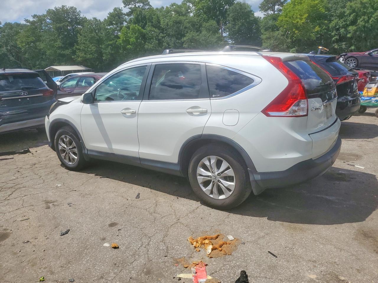 2012 Honda Cr-v Exl White vin: 5J6RM3H76CL033936
