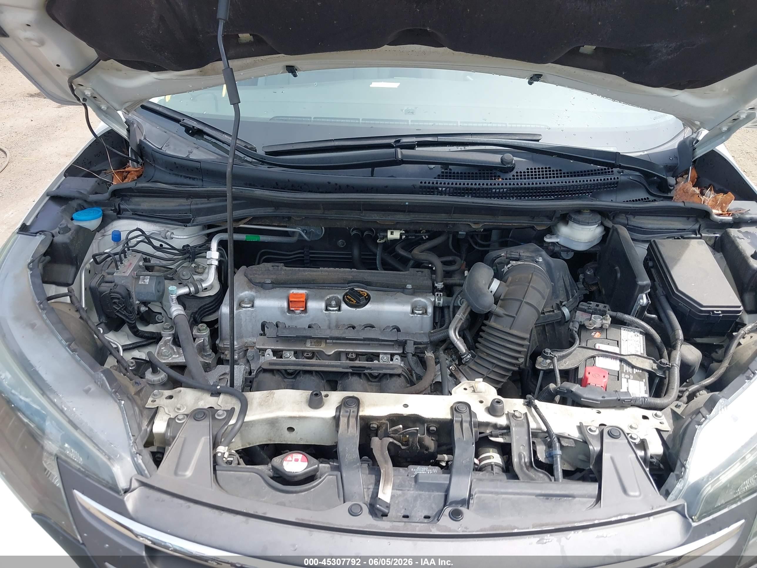 2012 Honda Cr-v Ex-l White vin: 5J6RM3H76CL043589