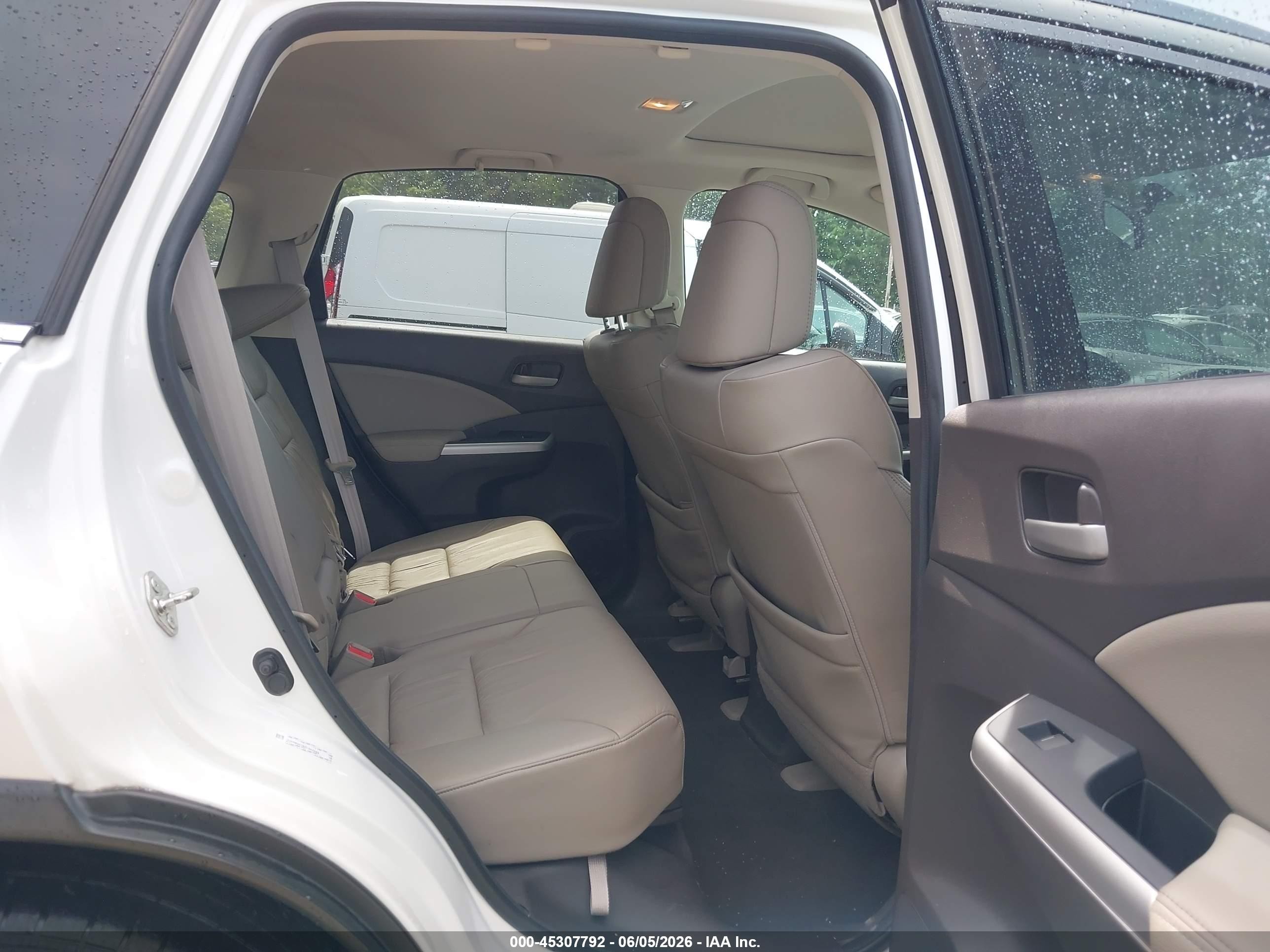 2012 Honda Cr-v Ex-l White vin: 5J6RM3H76CL043589