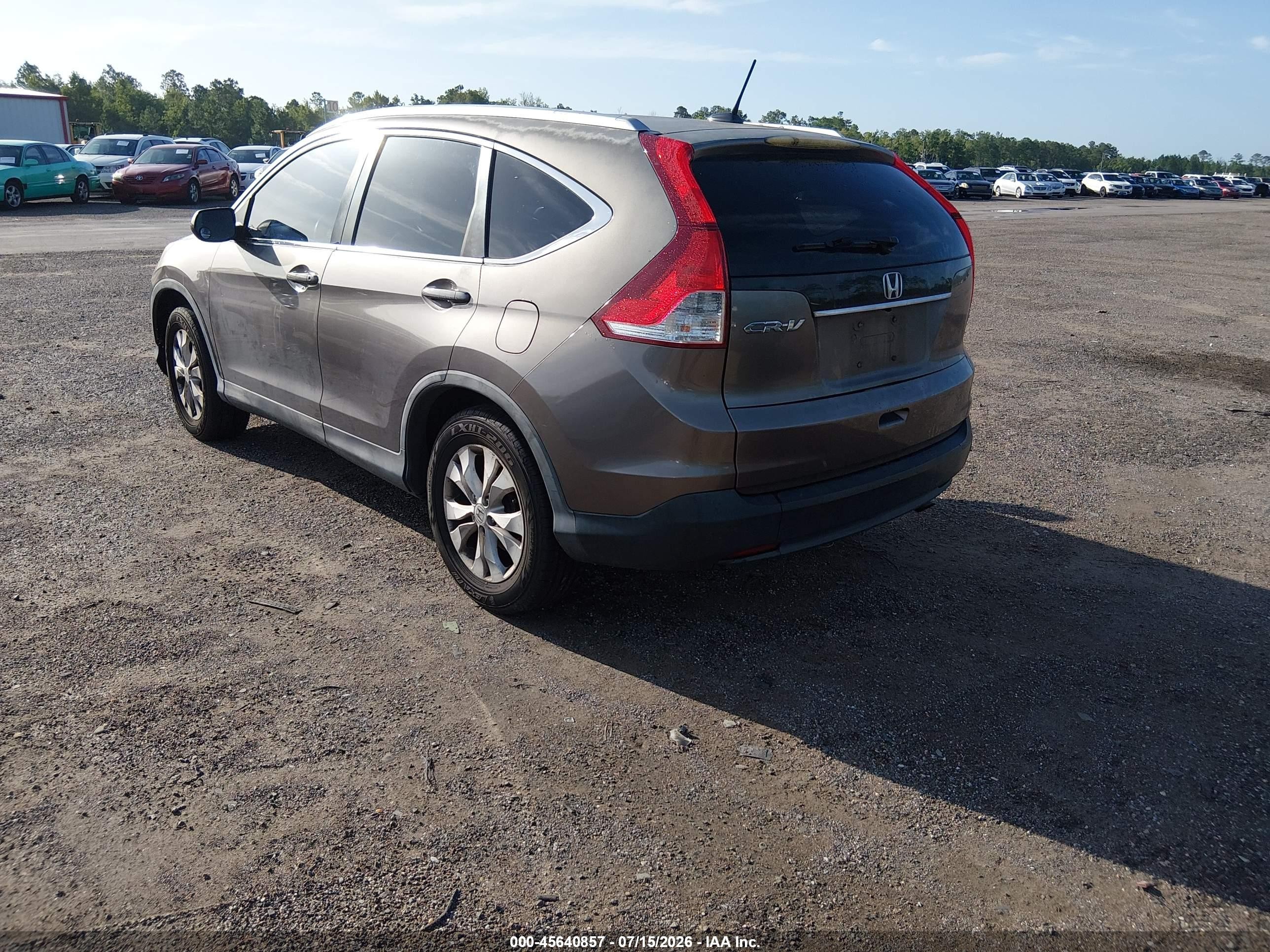 2013 Honda Cr-v Ex-l Серый vin: 5J6RM3H76DL006981