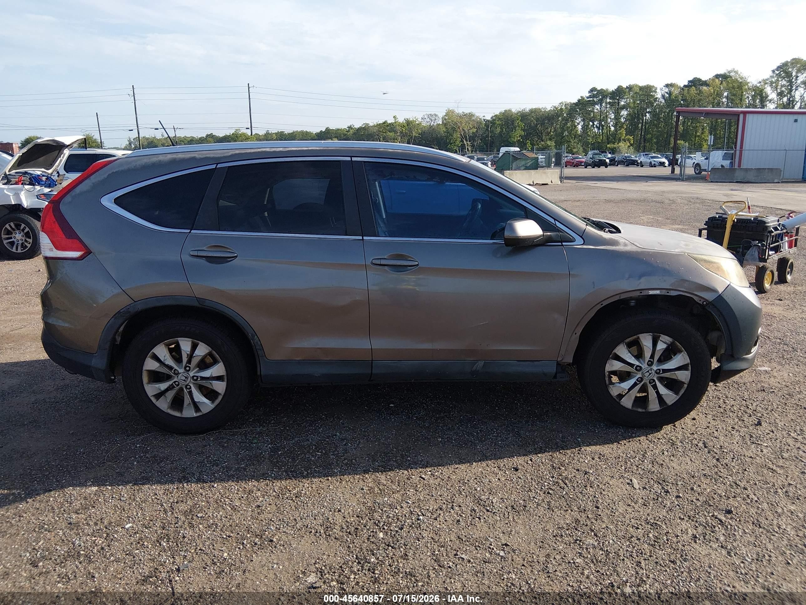 2013 Honda Cr-v Ex-l Серый vin: 5J6RM3H76DL006981