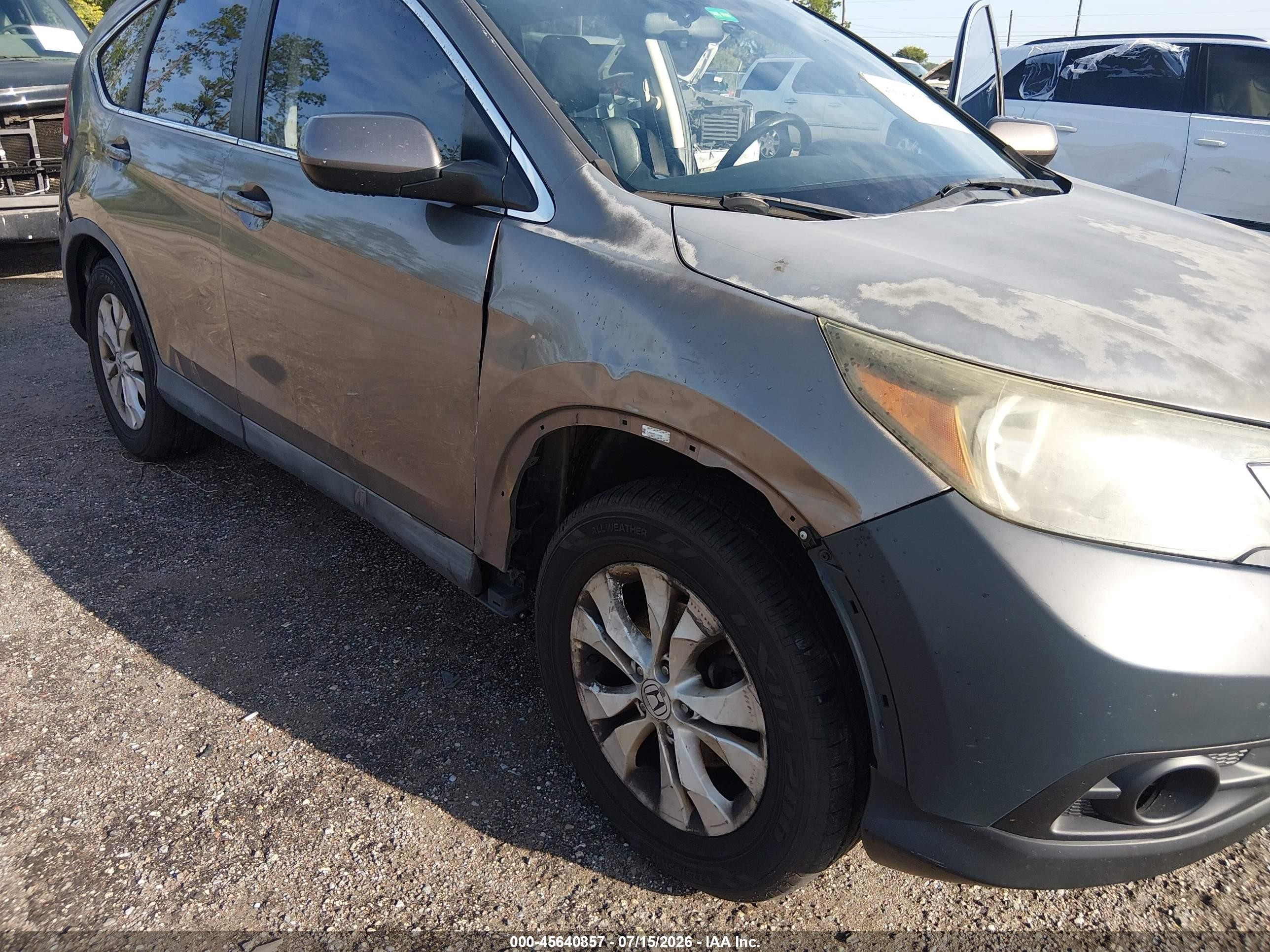 2013 Honda Cr-v Ex-l Серый vin: 5J6RM3H76DL006981