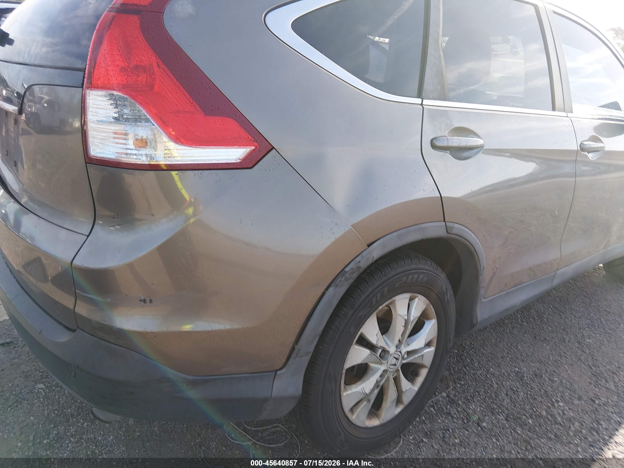 2013 Honda Cr-v Ex-l Серый vin: 5J6RM3H76DL006981