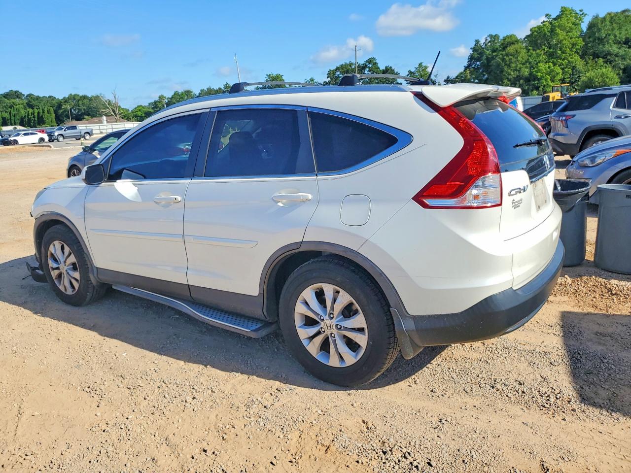 2013 Honda Cr-v Exl White vin: 5J6RM3H76DL015163