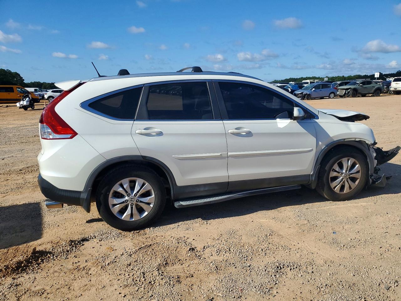 2013 Honda Cr-v Exl White vin: 5J6RM3H76DL015163