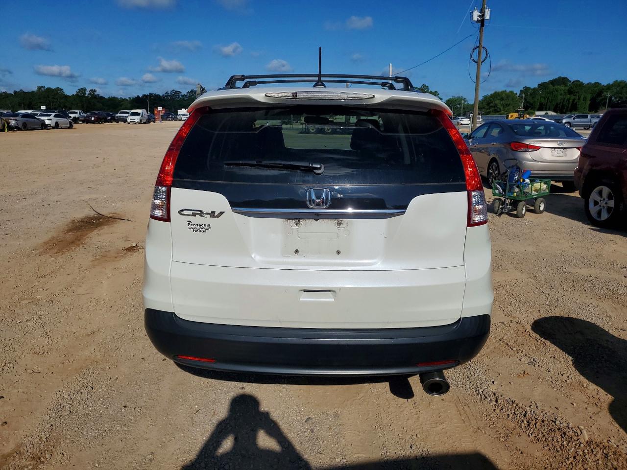 2013 Honda Cr-v Exl White vin: 5J6RM3H76DL015163