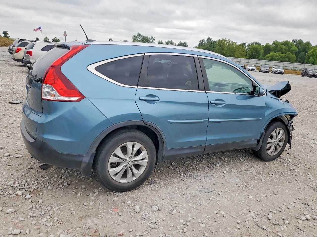 2013 Honda Cr-v Exl Blue vin: 5J6RM3H76DL023408