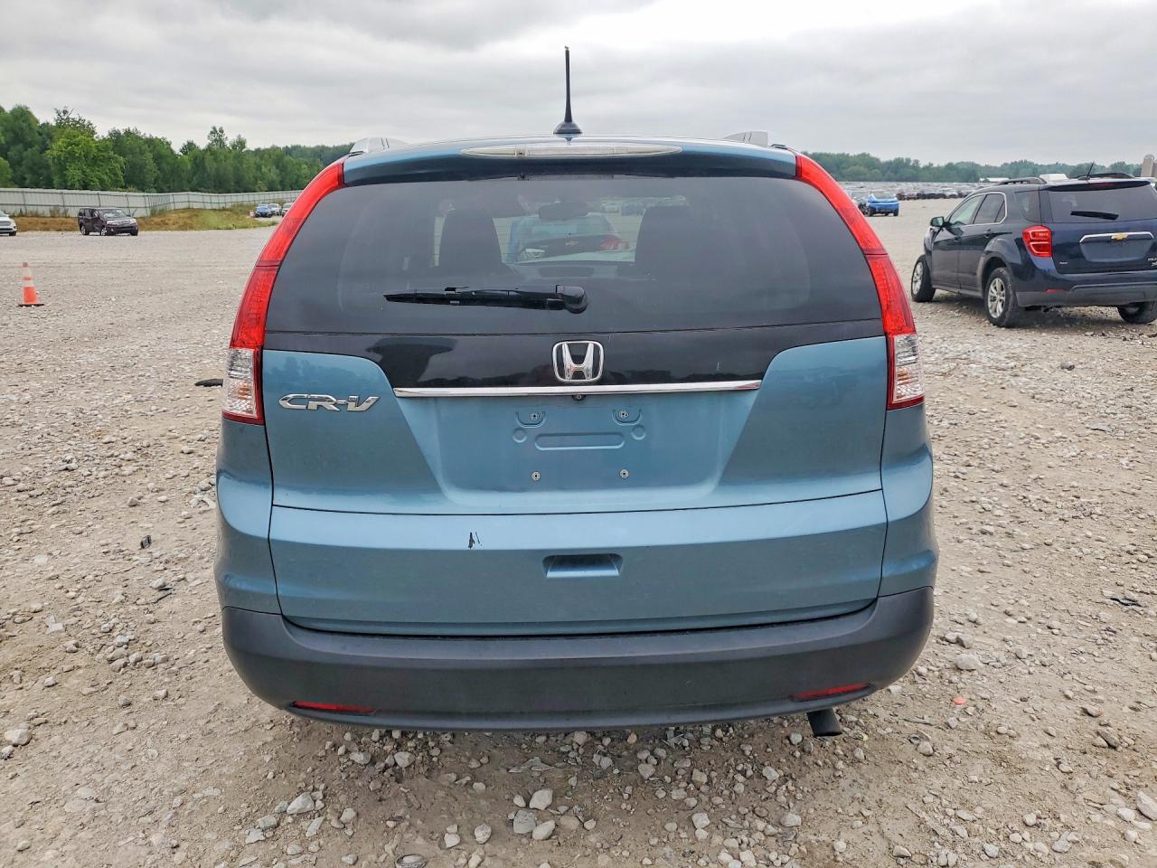 2013 Honda Cr-v Exl Blue vin: 5J6RM3H76DL023408