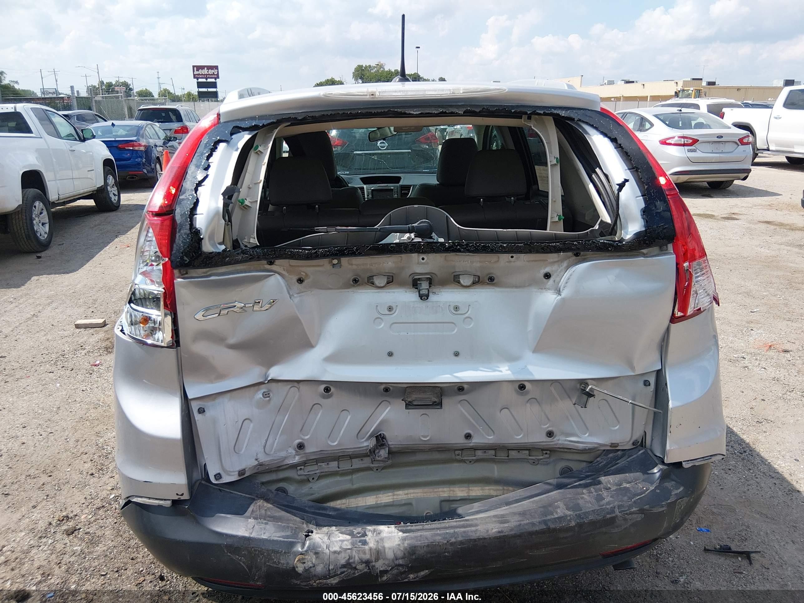 2013 Honda Cr-v Ex-l Silver vin: 5J6RM3H76DL028334