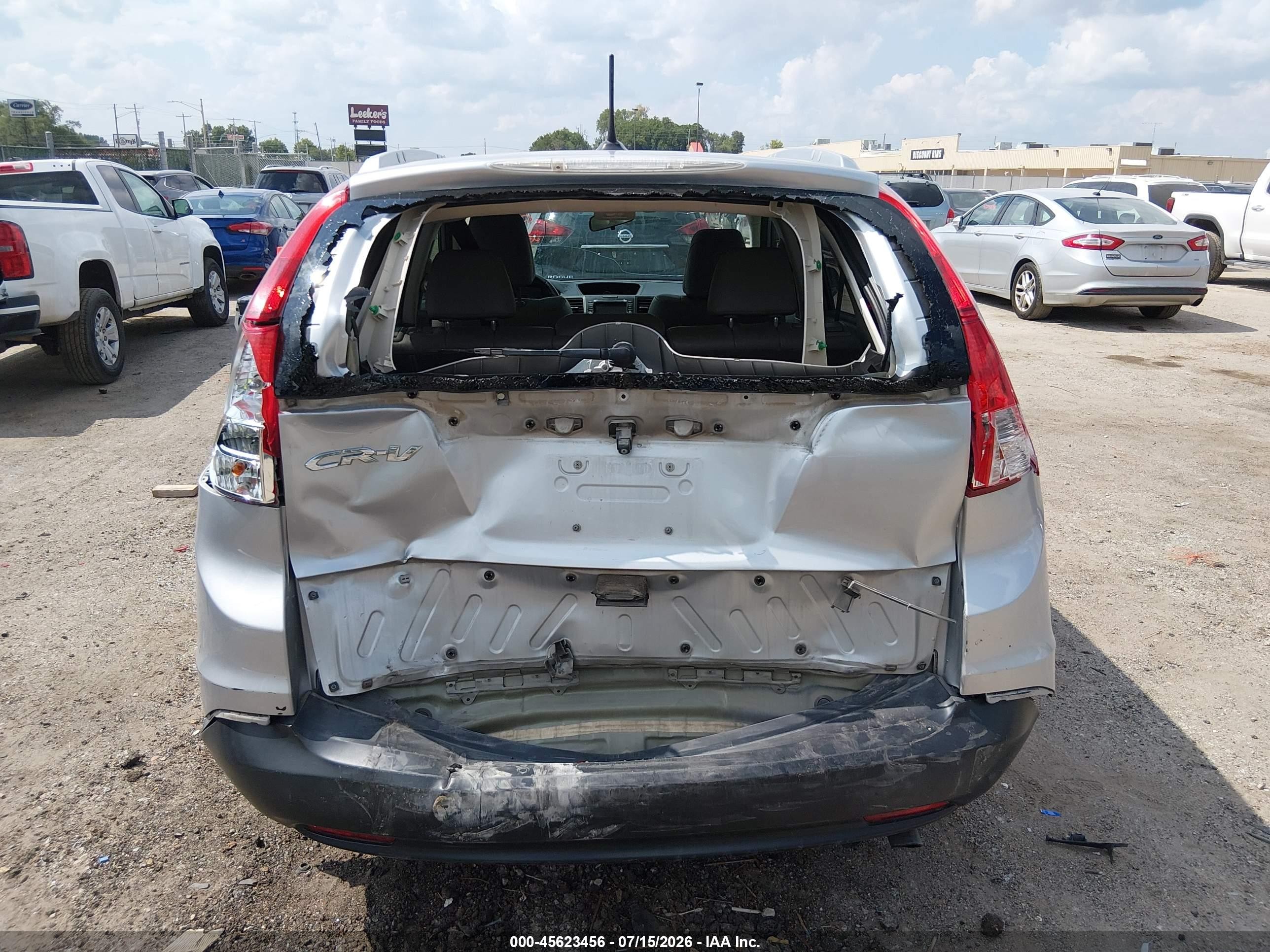 2013 Honda Cr-v Ex-l Silver vin: 5J6RM3H76DL028334