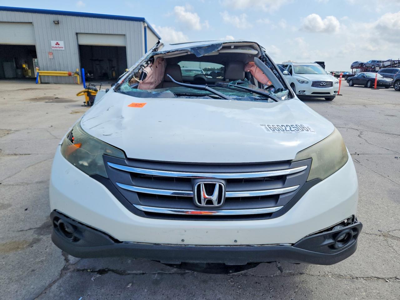 2013 Honda Cr-v Exl White vin: 5J6RM3H76DL044680