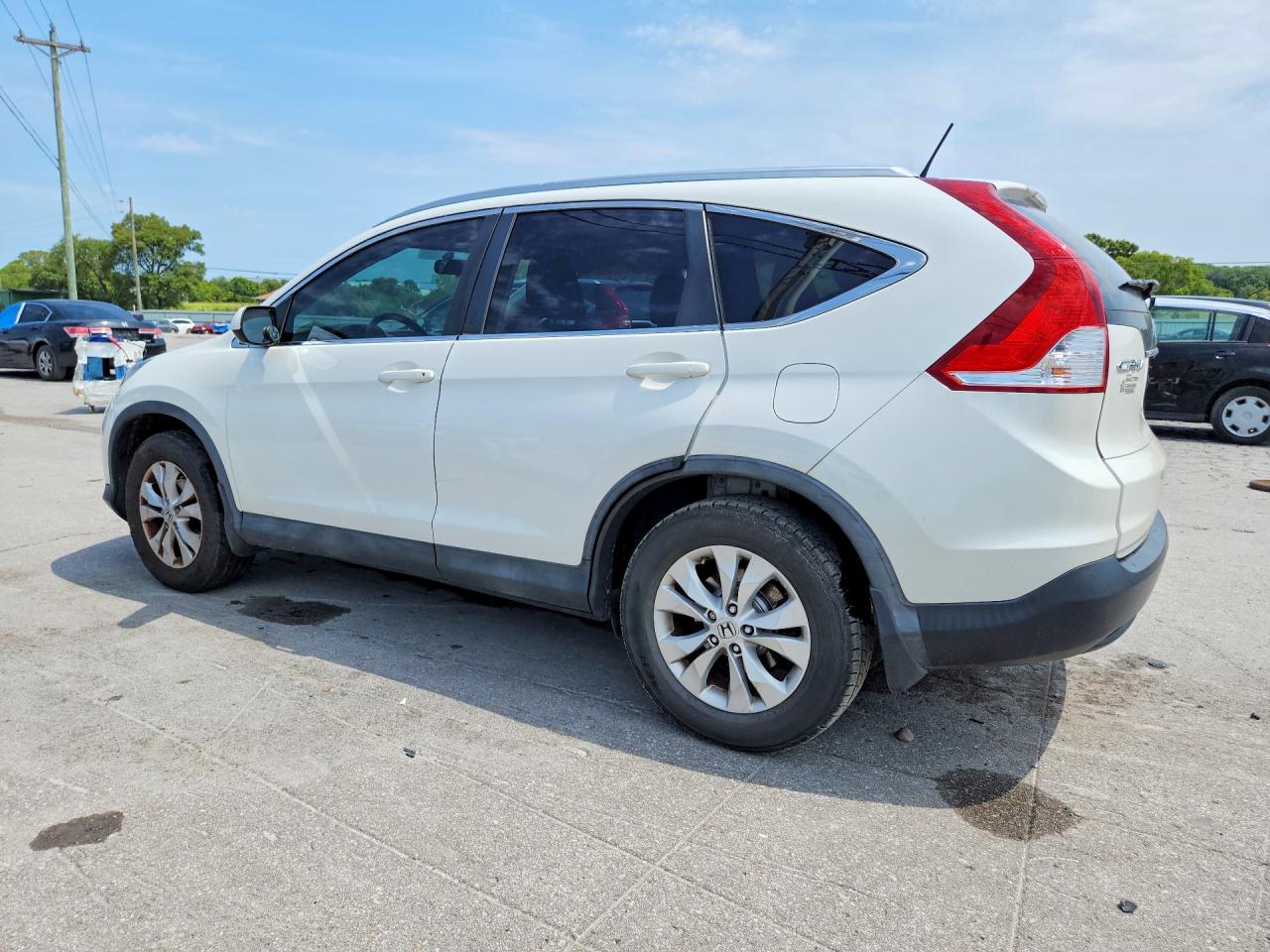 2013 Honda Cr-v Exl White vin: 5J6RM3H76DL048597