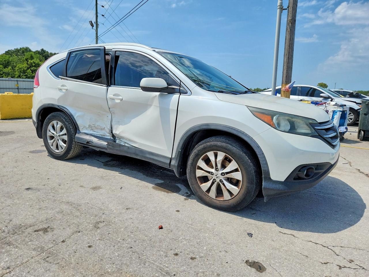 2013 Honda Cr-v Exl White vin: 5J6RM3H76DL048597