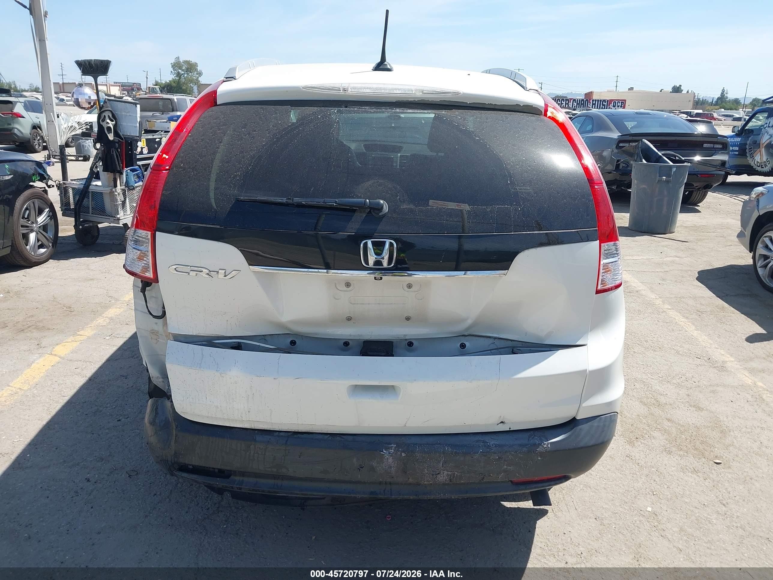 2014 Honda Cr-v Ex-l White vin: 5J6RM3H76EL016086
