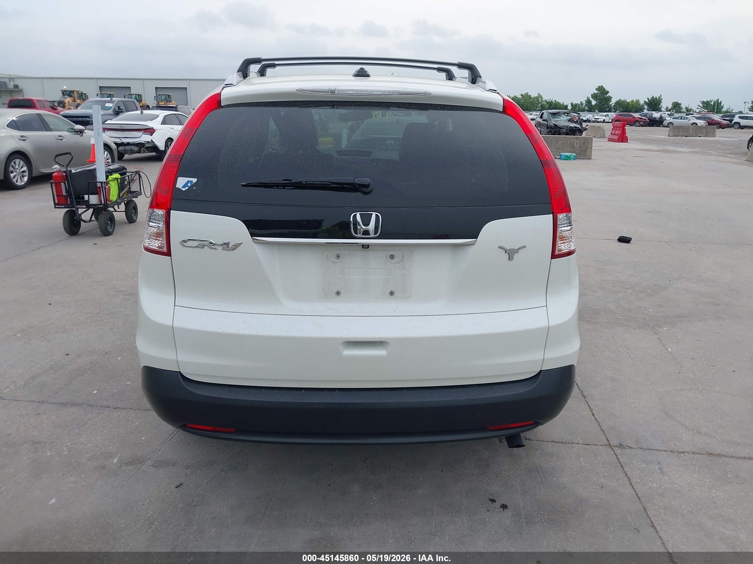 2014 Honda Cr-v Ex-l White vin: 5J6RM3H76EL016525