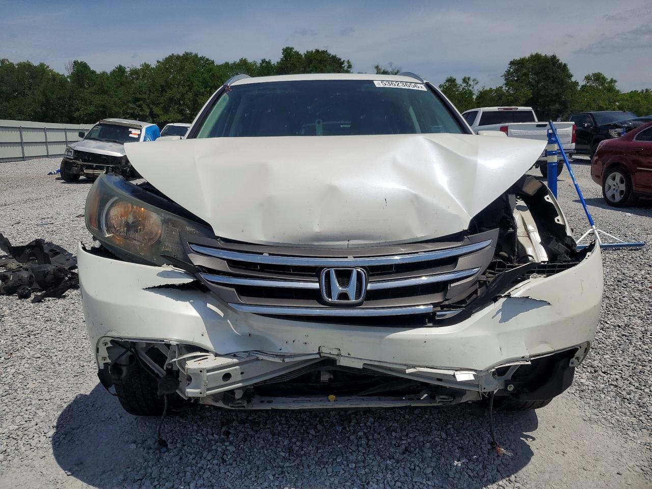 2014 Honda Cr-v Exl White vin: 5J6RM3H76EL031476