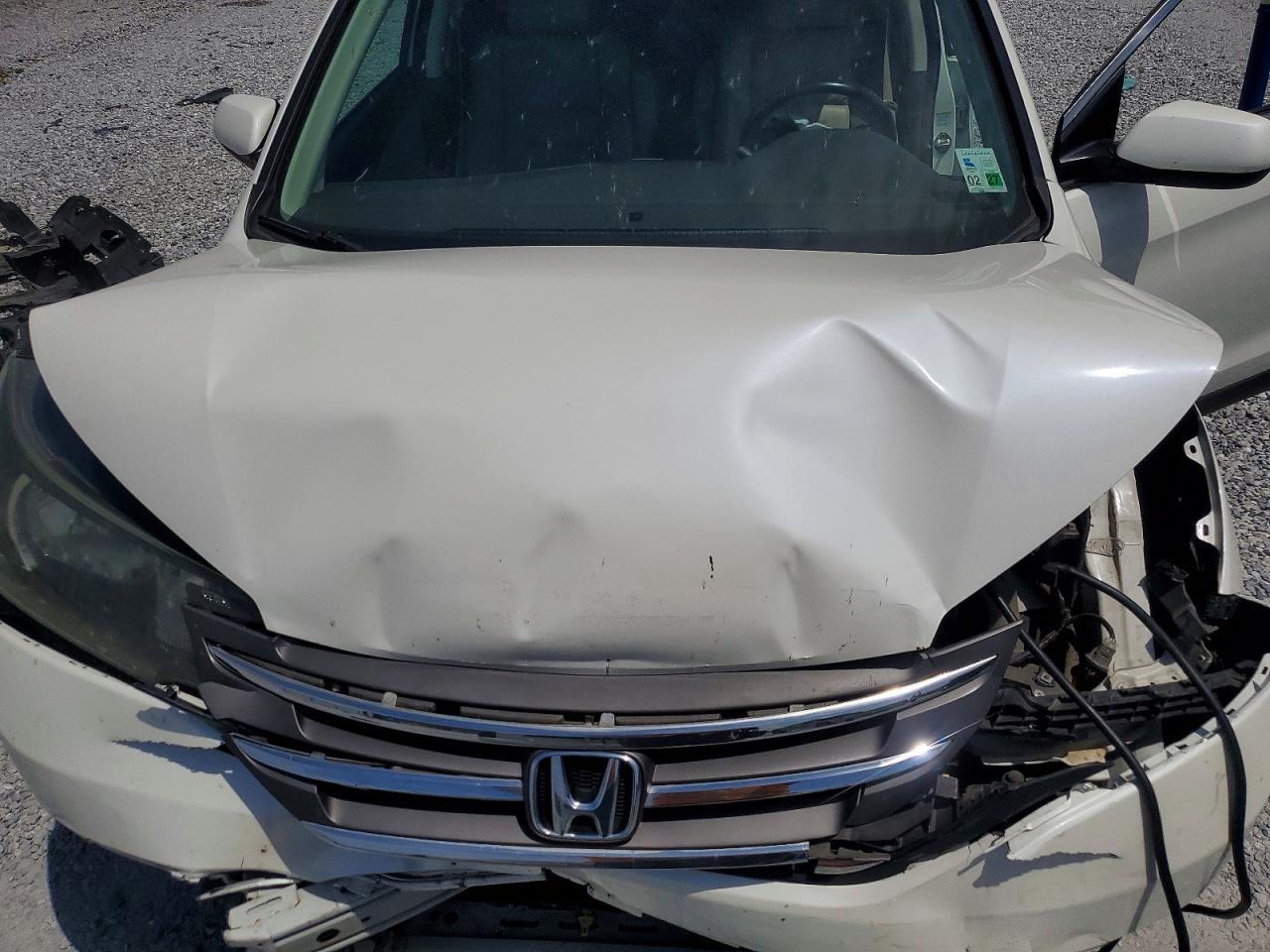 2014 Honda Cr-v Exl White vin: 5J6RM3H76EL031476