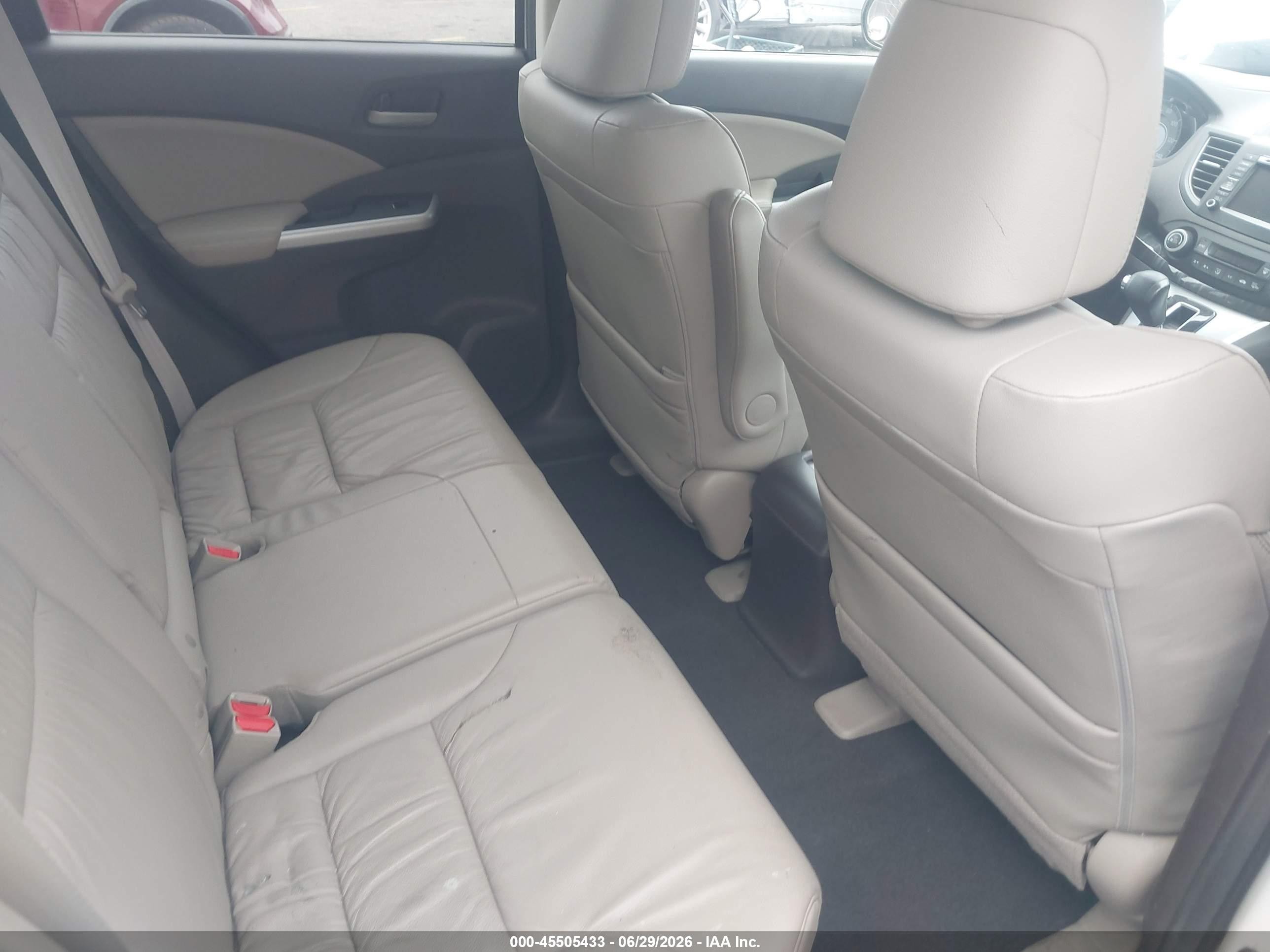 2014 Honda Cr-v Ex-l White vin: 5J6RM3H76EL036662