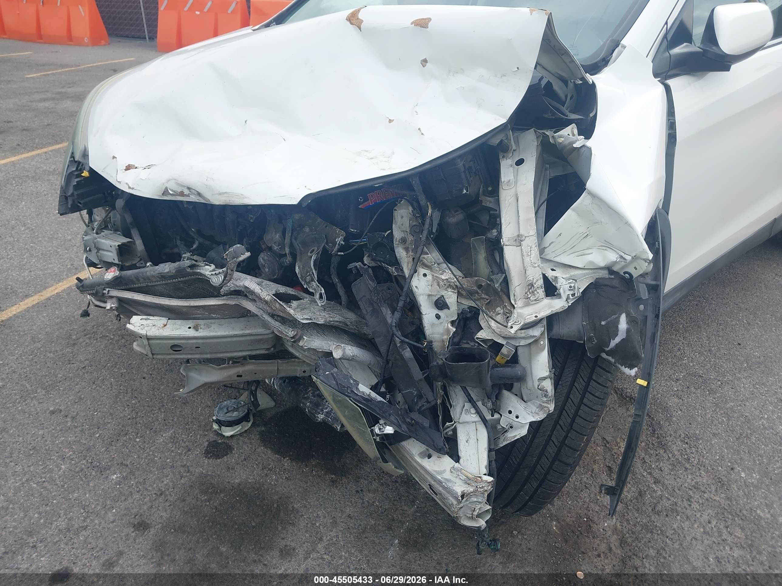 2014 Honda Cr-v Ex-l White vin: 5J6RM3H76EL036662