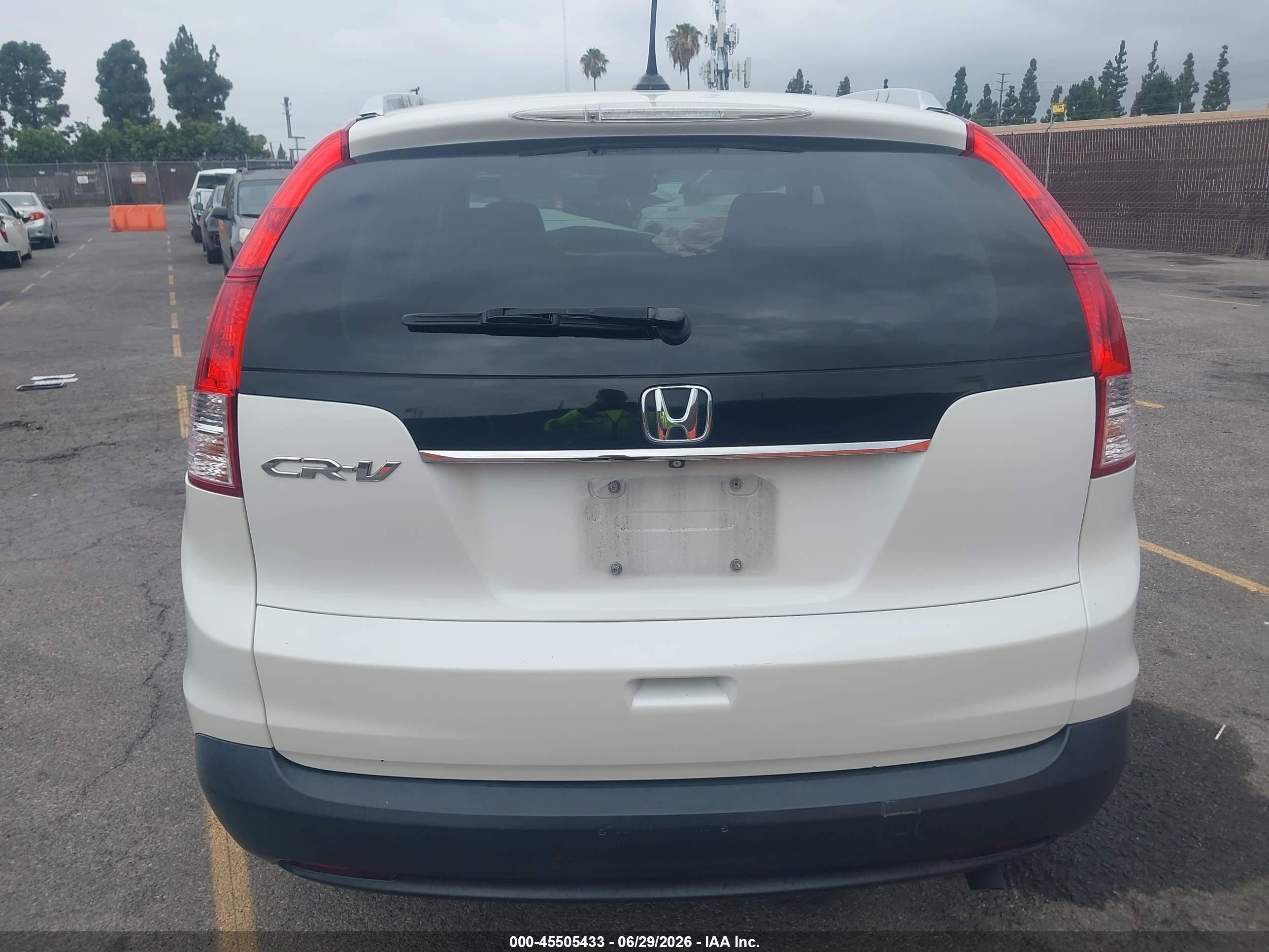 2014 Honda Cr-v Ex-l White vin: 5J6RM3H76EL036662
