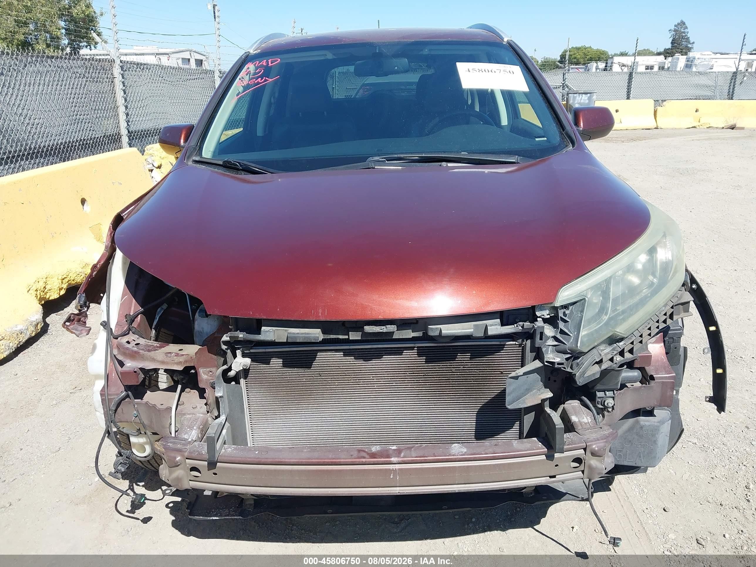 2015 Honda Cr-v Ex-l Brown vin: 5J6RM3H76FL001704