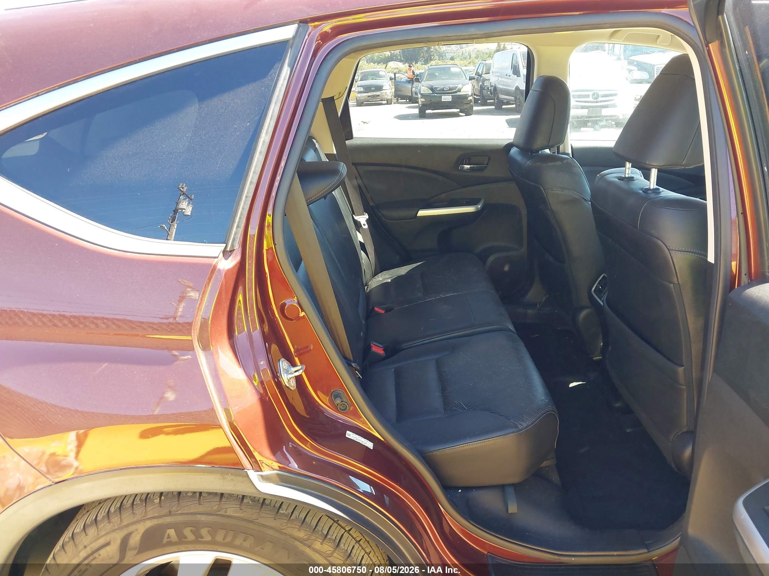 2015 Honda Cr-v Ex-l Brown vin: 5J6RM3H76FL001704