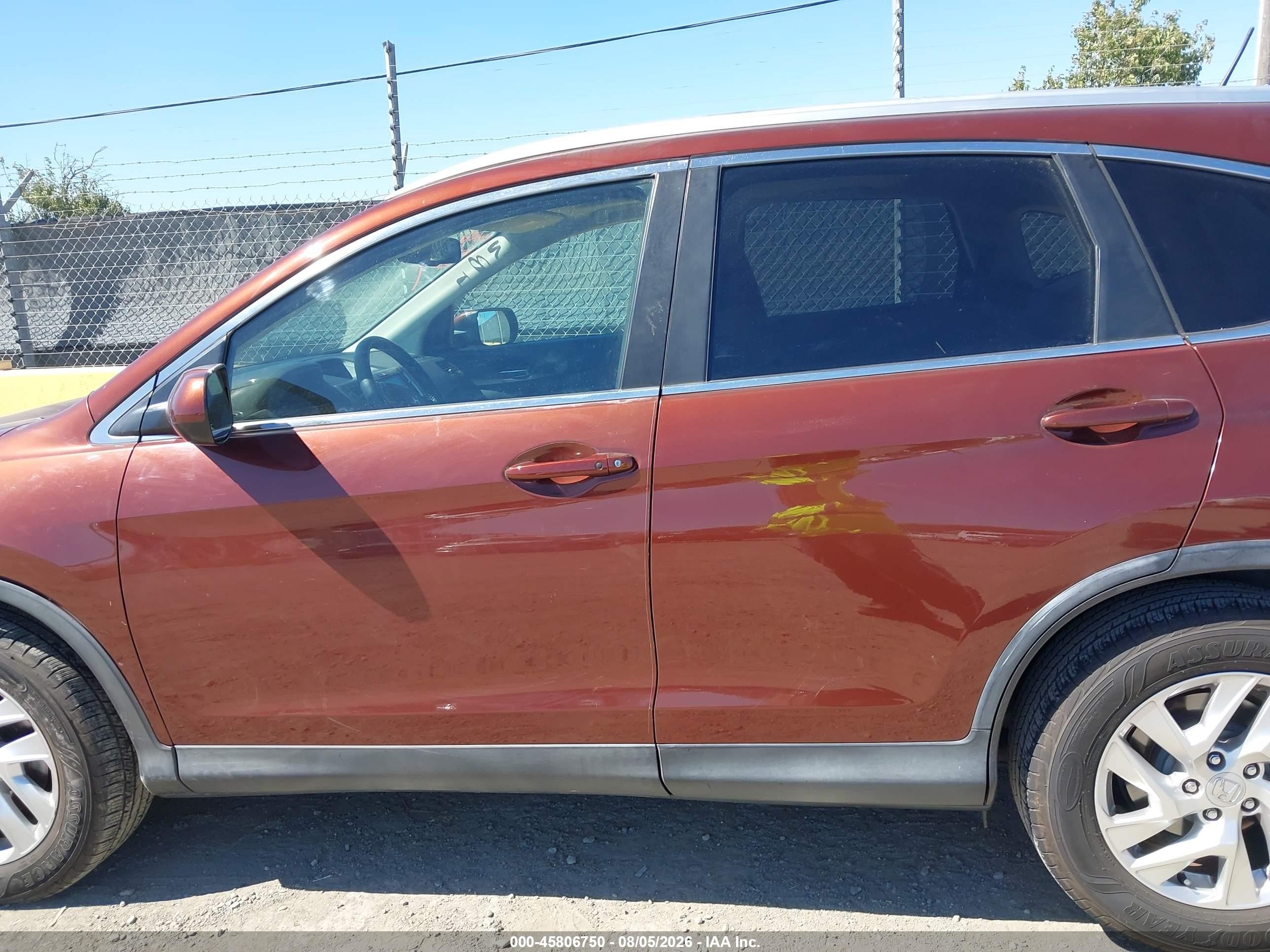 2015 Honda Cr-v Ex-l Brown vin: 5J6RM3H76FL001704