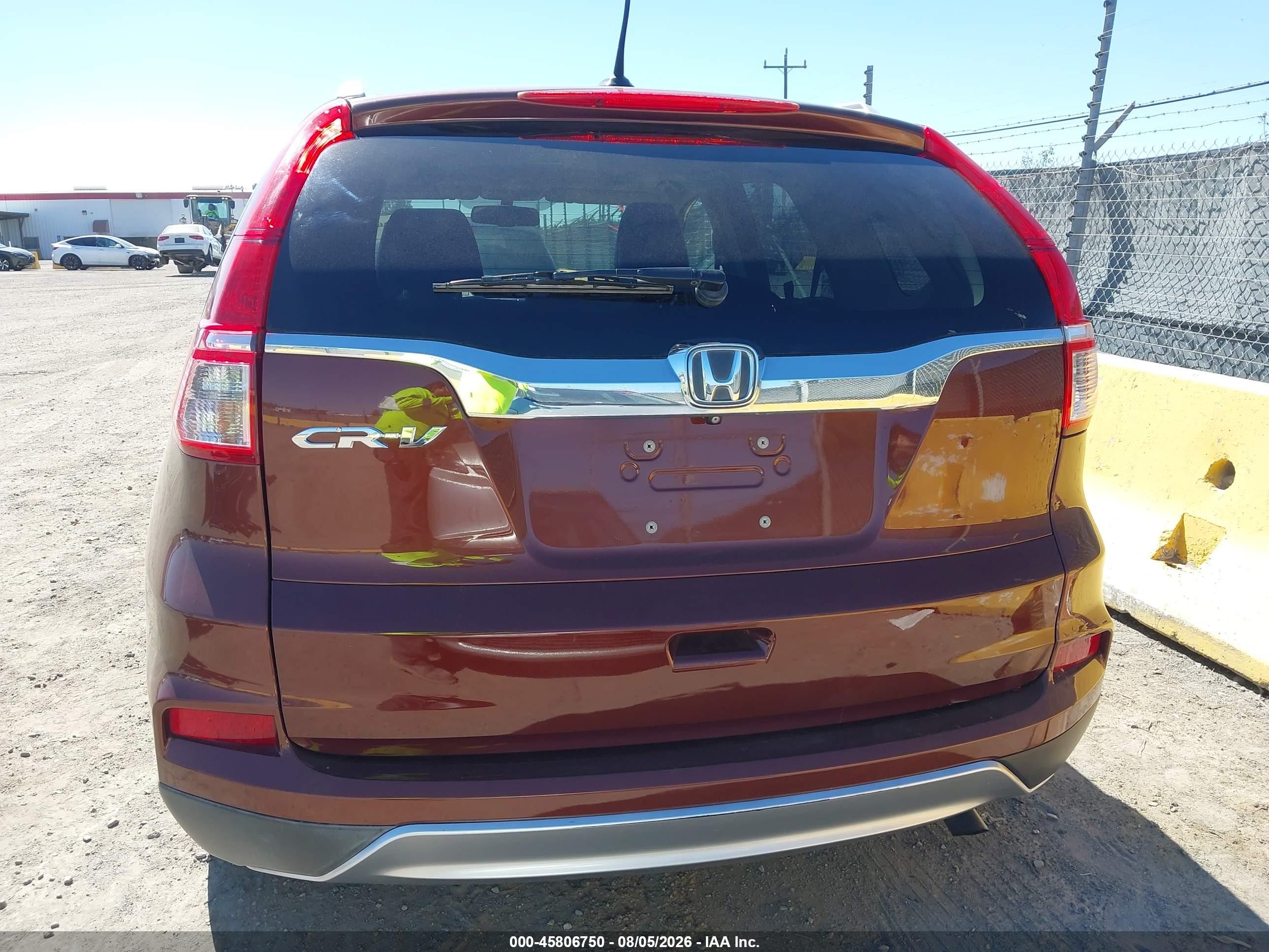 2015 Honda Cr-v Ex-l Brown vin: 5J6RM3H76FL001704