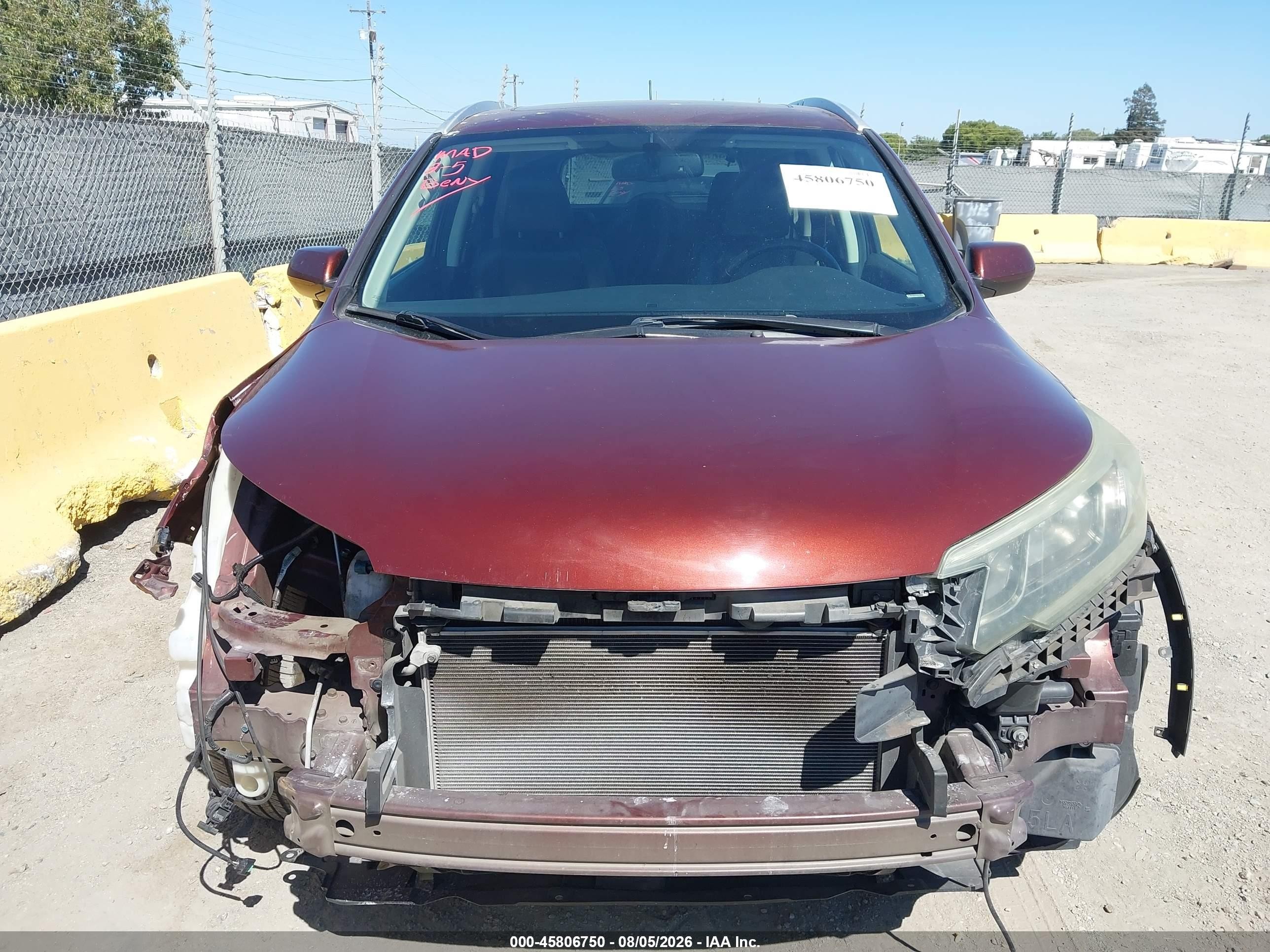 2015 Honda Cr-v Ex-l Brown vin: 5J6RM3H76FL001704