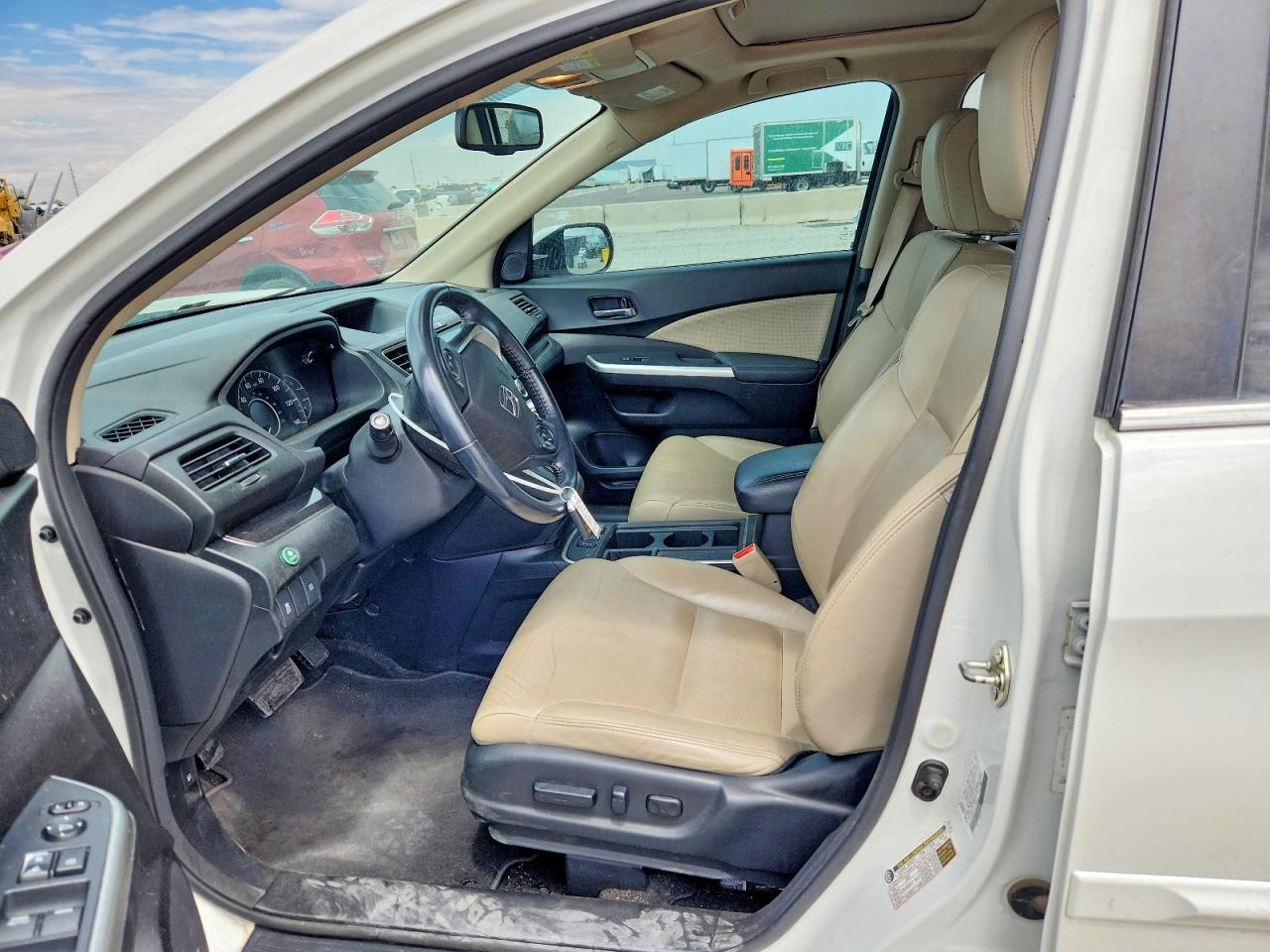 2015 Honda Cr-v Exl White vin: 5J6RM3H76FL022567
