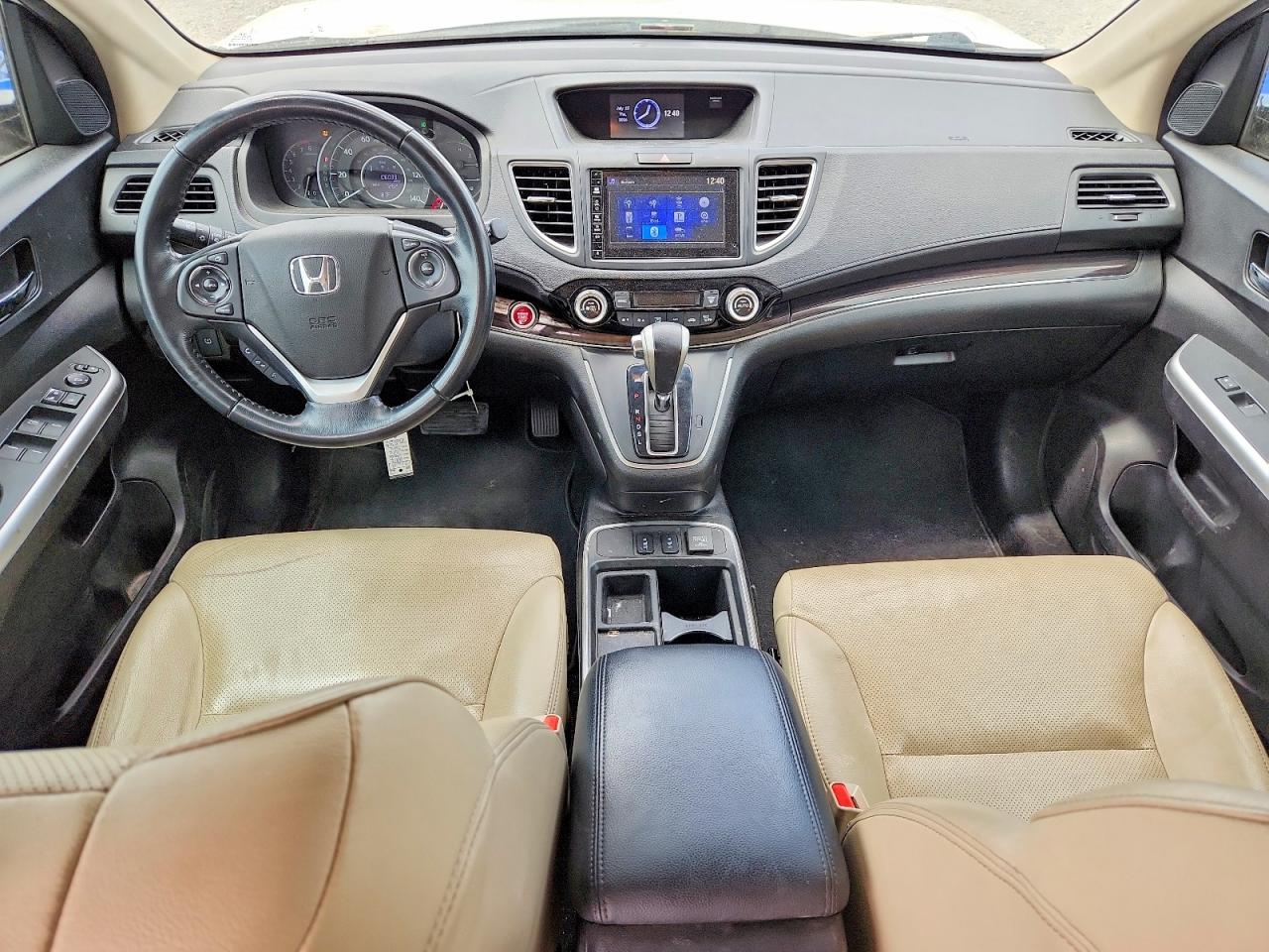 2015 Honda Cr-v Exl White vin: 5J6RM3H76FL022567