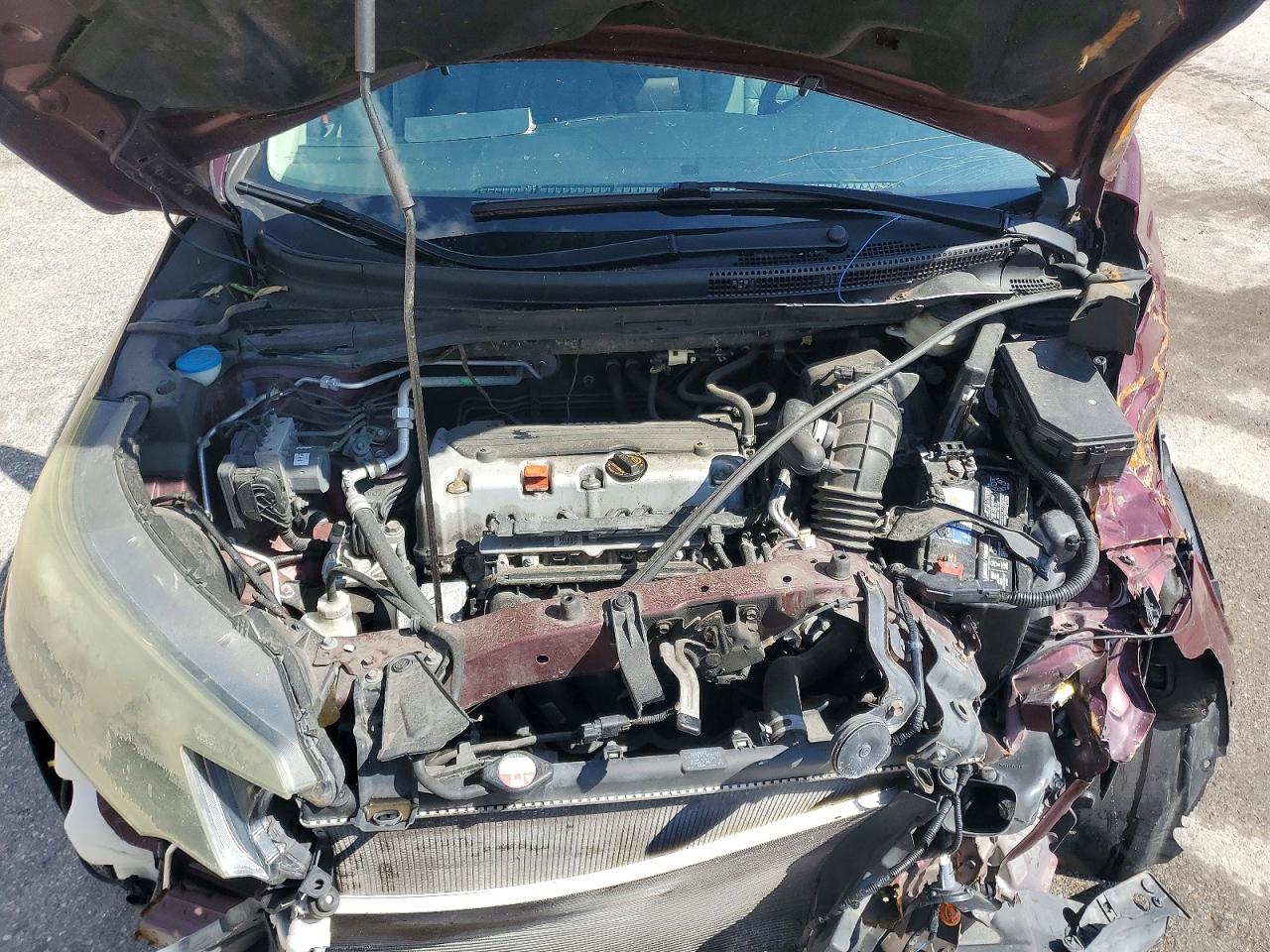 2012 Honda Cr-v Exl Burgundy vin: 5J6RM3H77CL003411