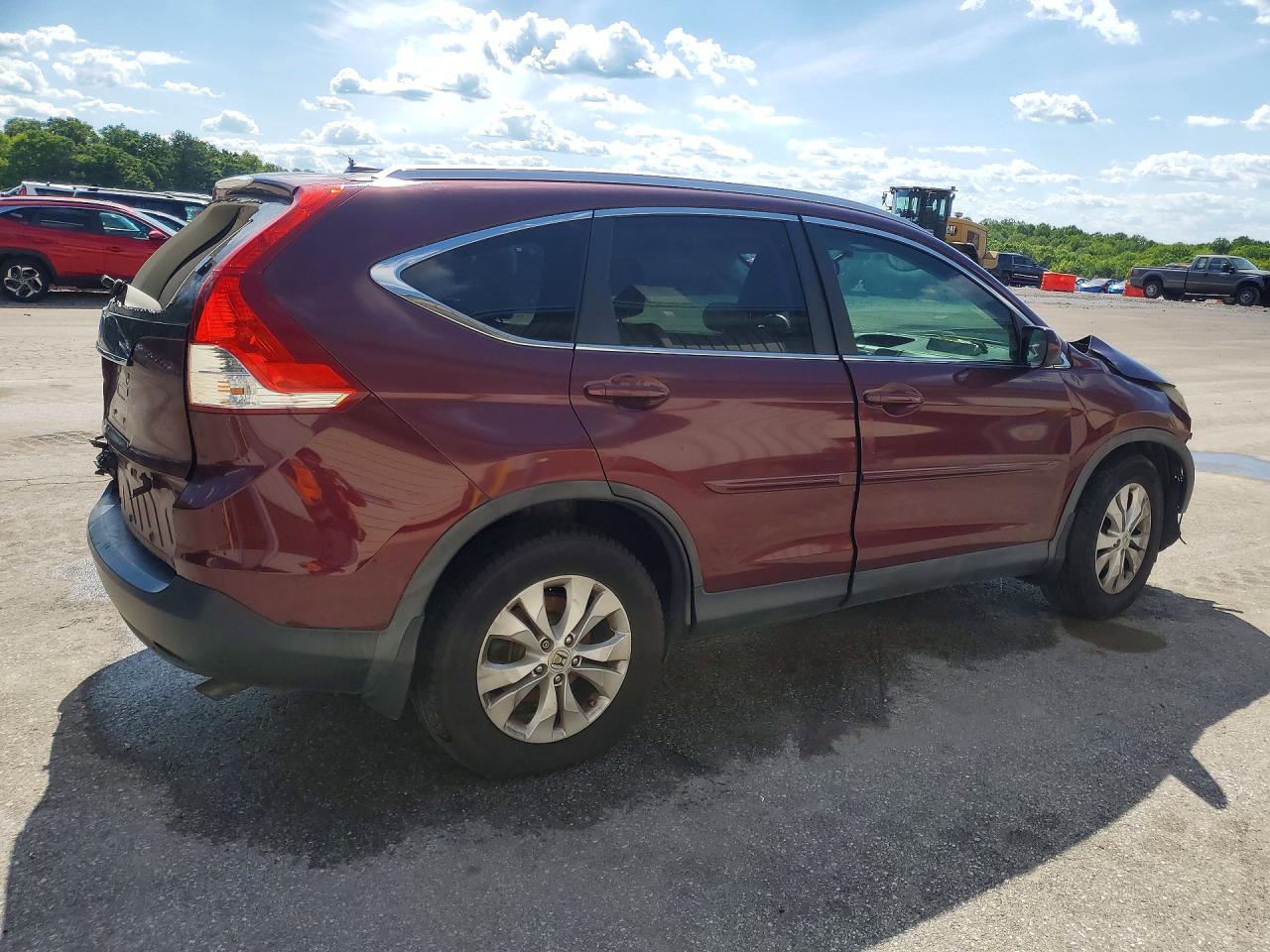 2012 Honda Cr-v Exl Burgundy vin: 5J6RM3H77CL003411