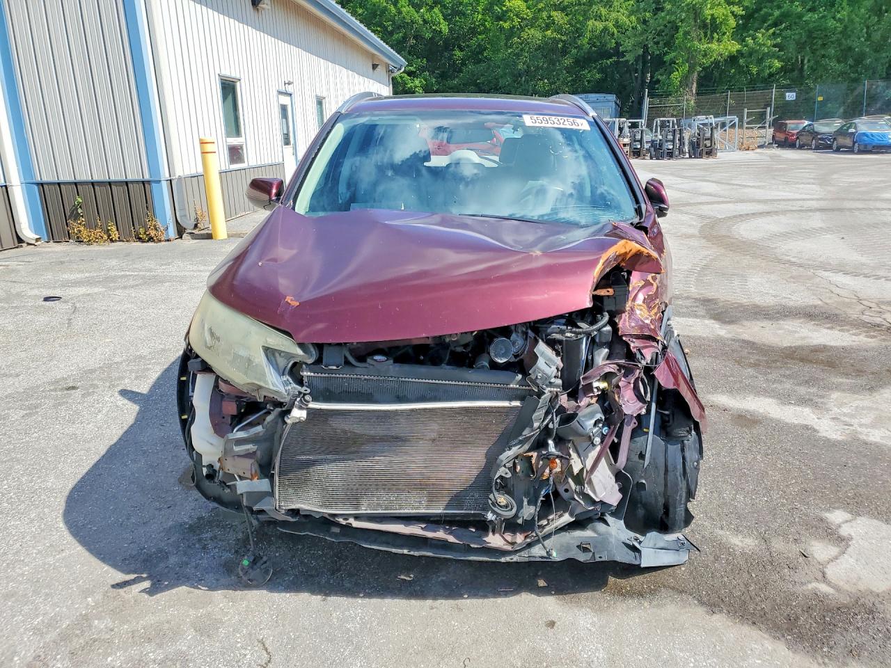 2012 Honda Cr-v Exl Burgundy vin: 5J6RM3H77CL003411