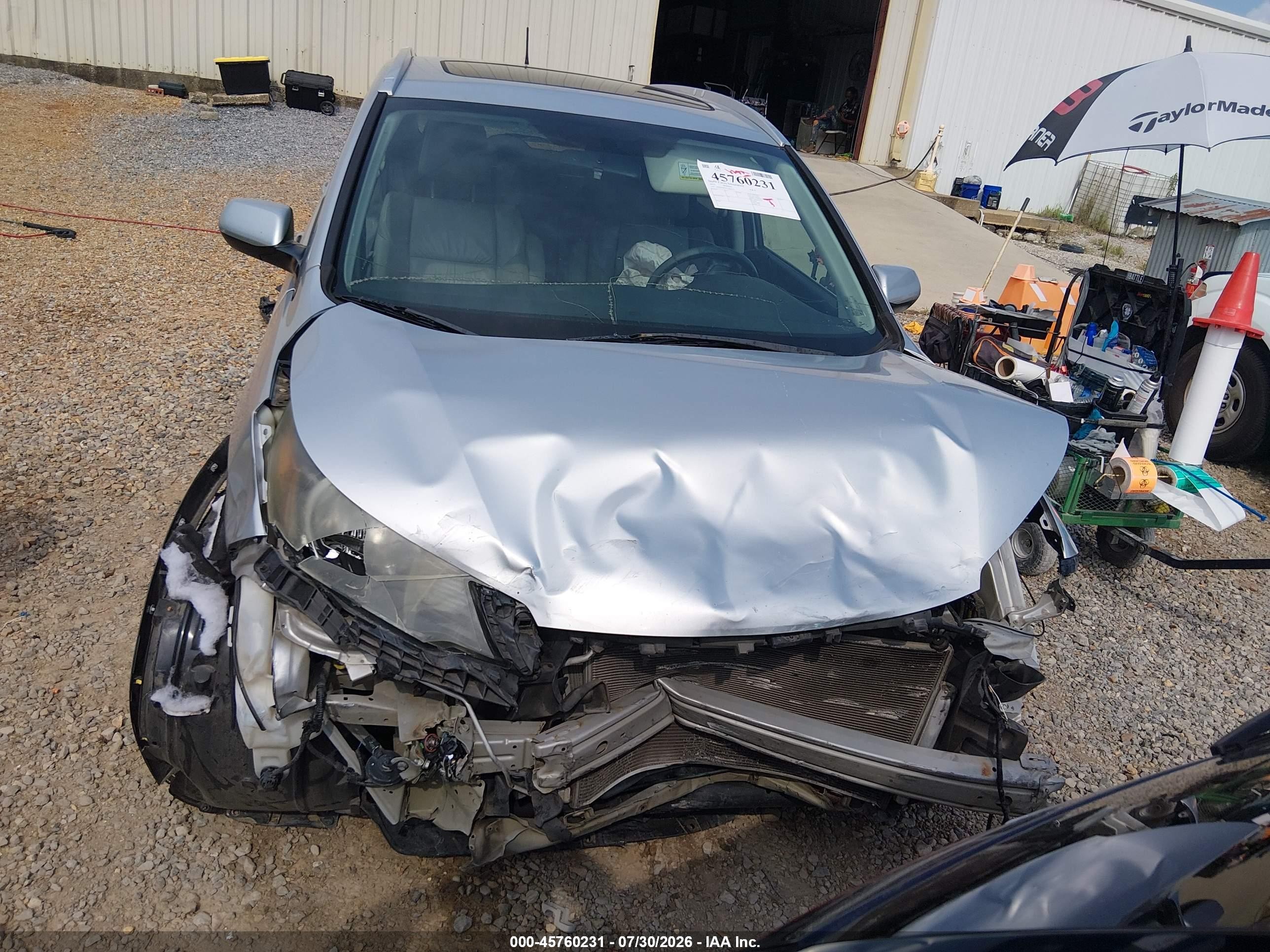 2012 Honda Cr-v Ex-l Серый vin: 5J6RM3H77CL028213