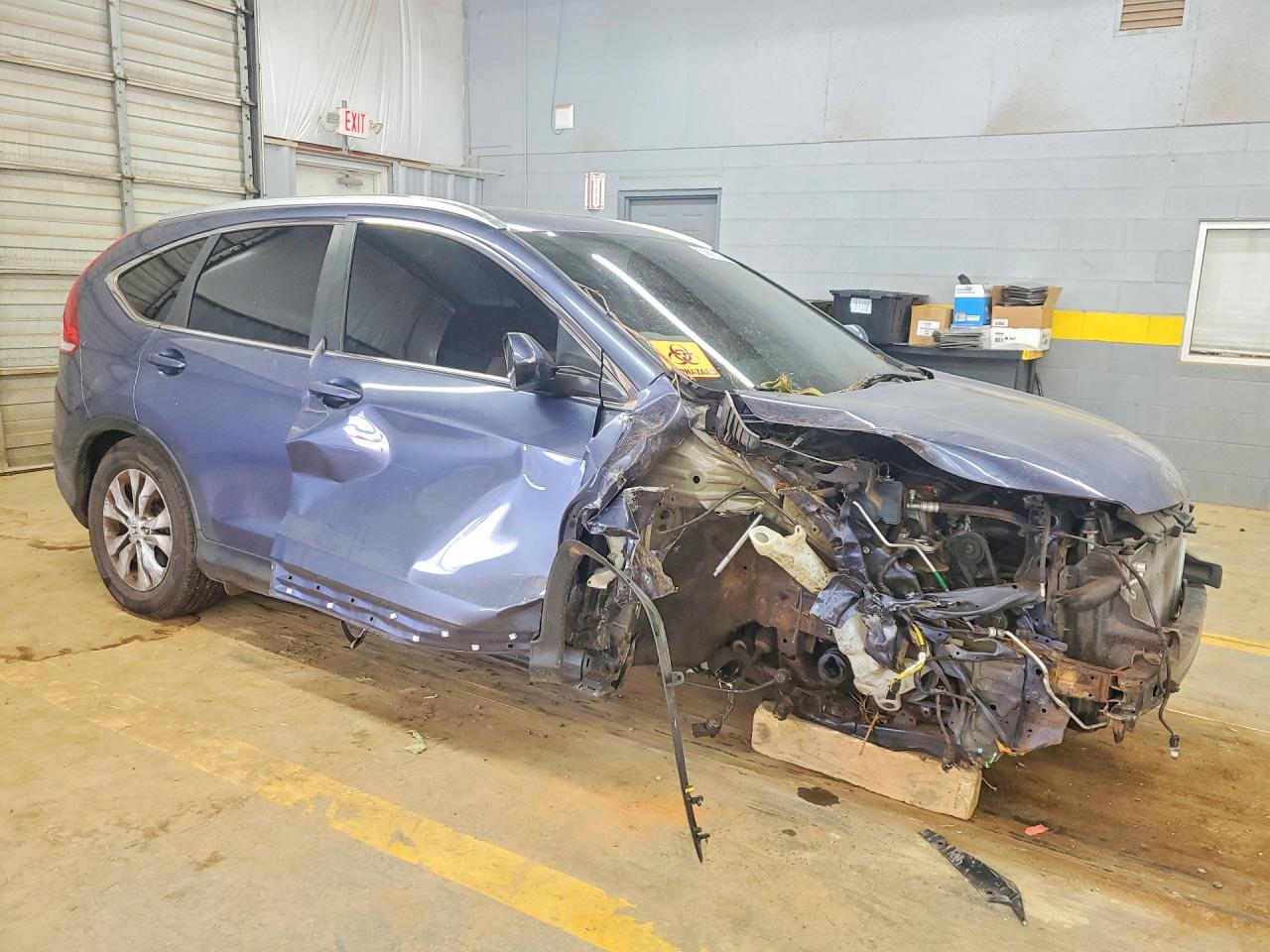 2012 Honda Cr-v Exl Blue vin: 5J6RM3H77CL044038