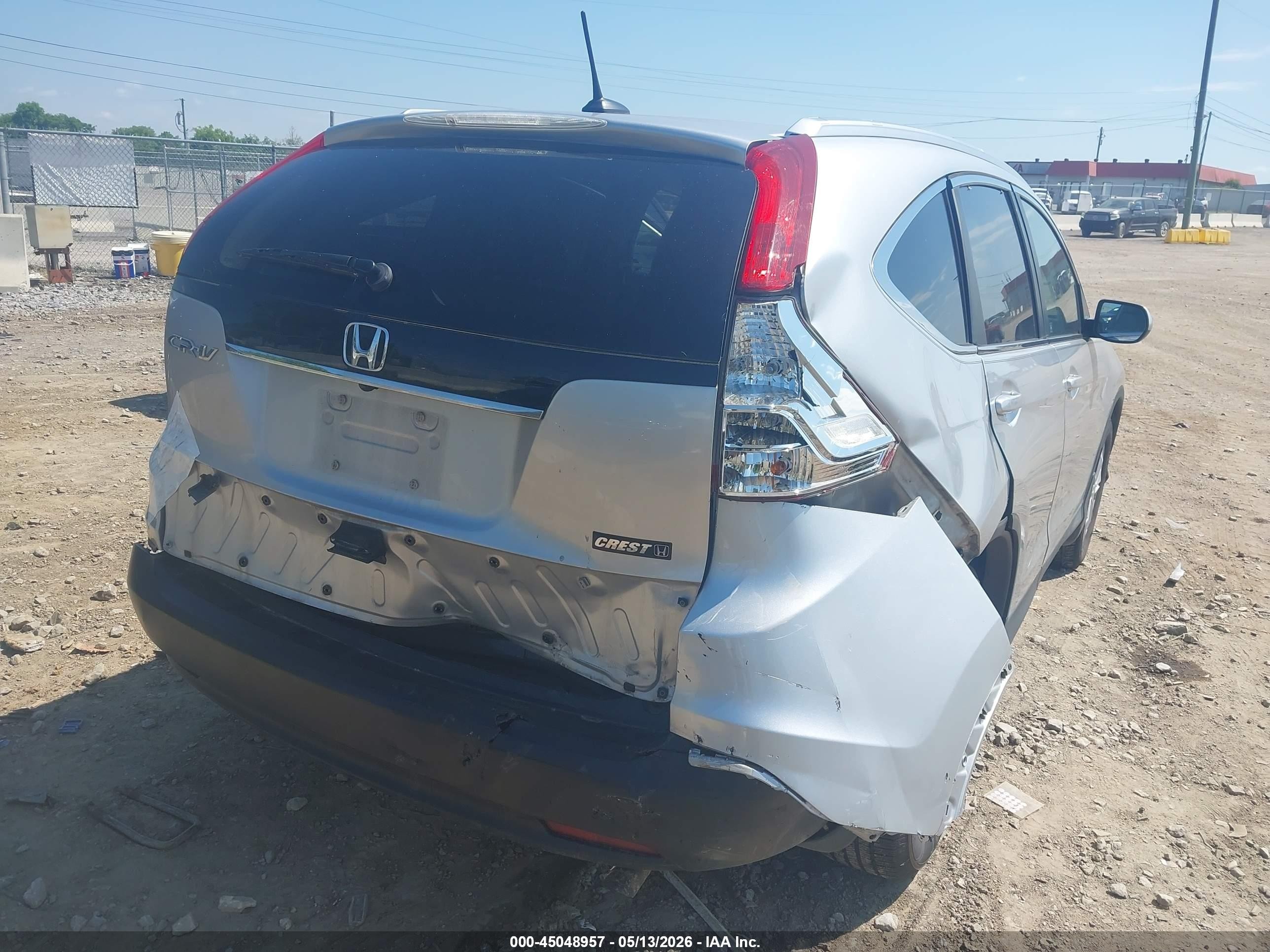 2012 Honda Cr-v Ex-l Серебряный vin: 5J6RM3H77CL045075