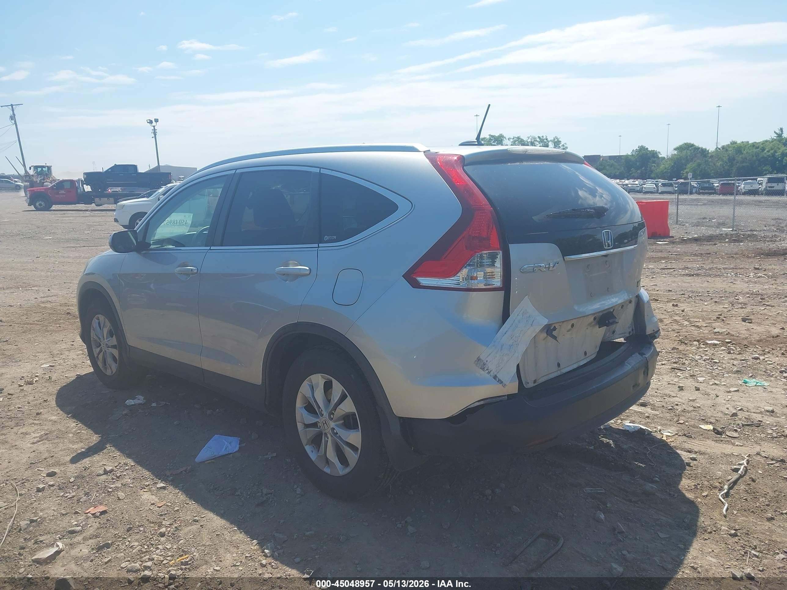2012 Honda Cr-v Ex-l Серебряный vin: 5J6RM3H77CL045075