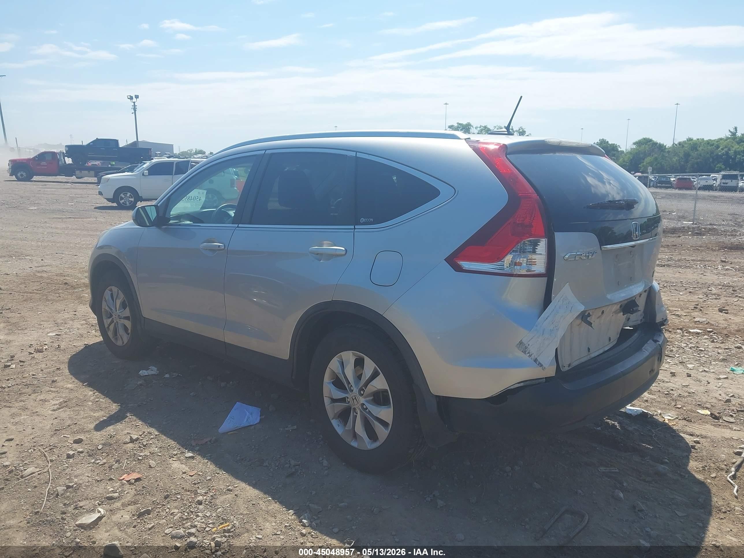 2012 Honda Cr-v Ex-l Серебряный vin: 5J6RM3H77CL045075